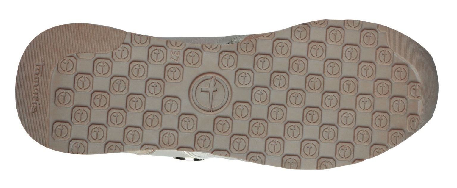 Tamaris Keilsneaker, Freizeitschuh, Halbschuh, Schnürschuh mit Kontrastbesätzen