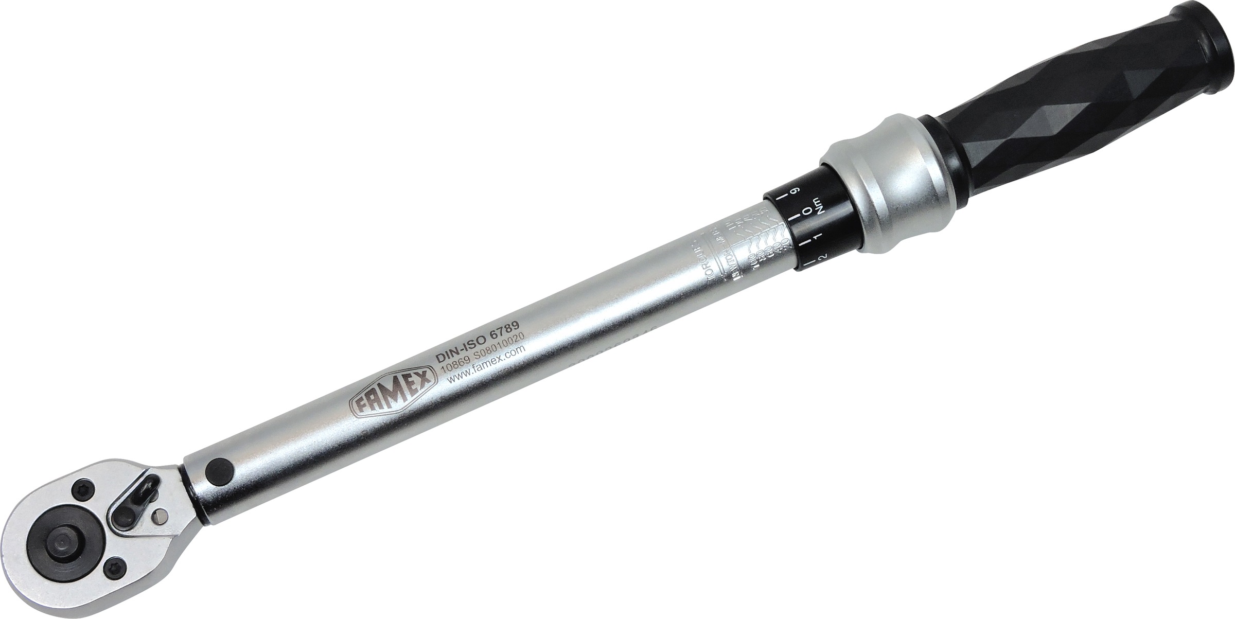 FAMEX Drehmomentschlüssel »10869 - PROFESSIONAL - R+L«, 10 mm (3/8-Zoll)-Antrieb, 20-110 Nm, Messung in beide Drehrichtungen