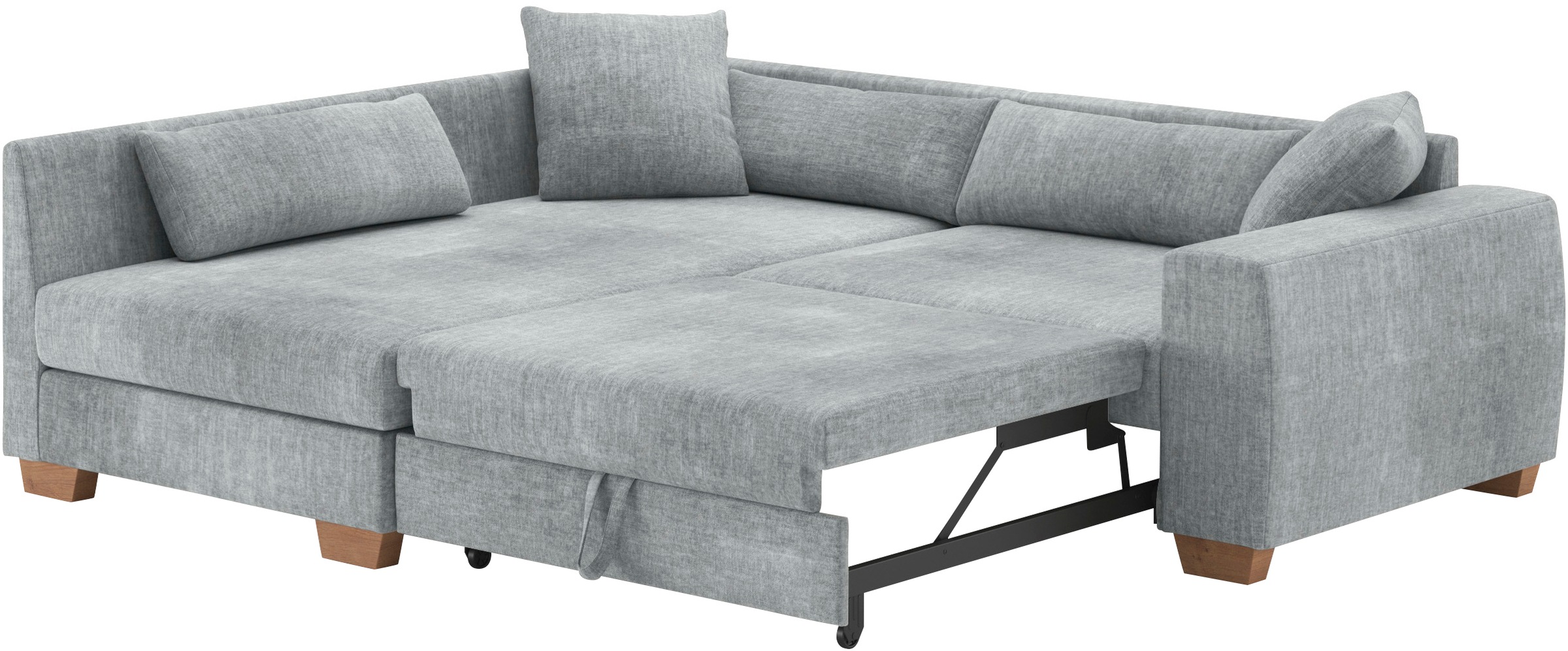 Thumbnail - Mr. Couch Ecksofa "Hilla L-Form, bis 140 kg belastbar" mit Taschenfederkern, wahlweise mit Bettfunktion