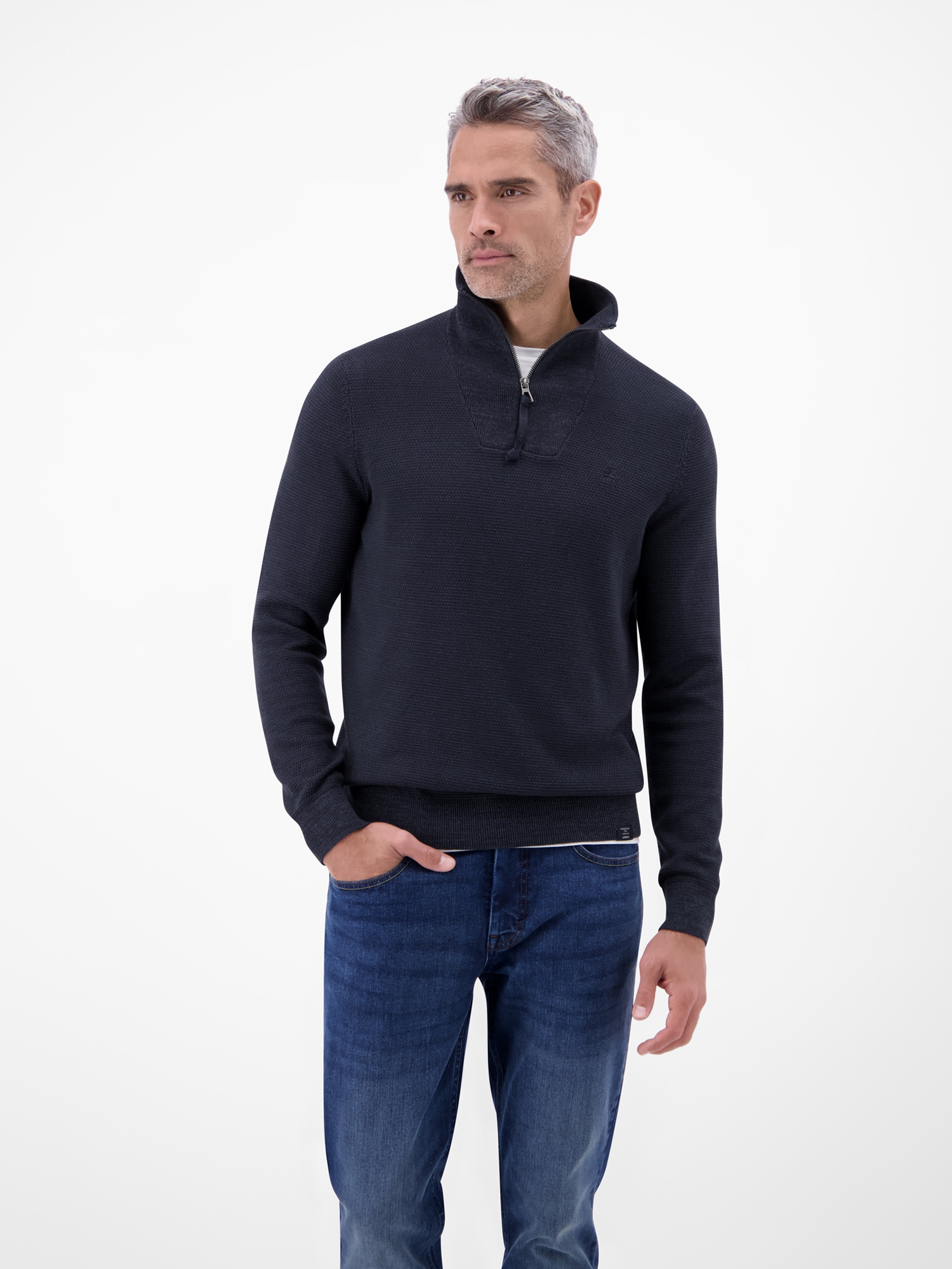 LERROS Strickpullover »Herren Stricktroyer in Twist-Struktur«