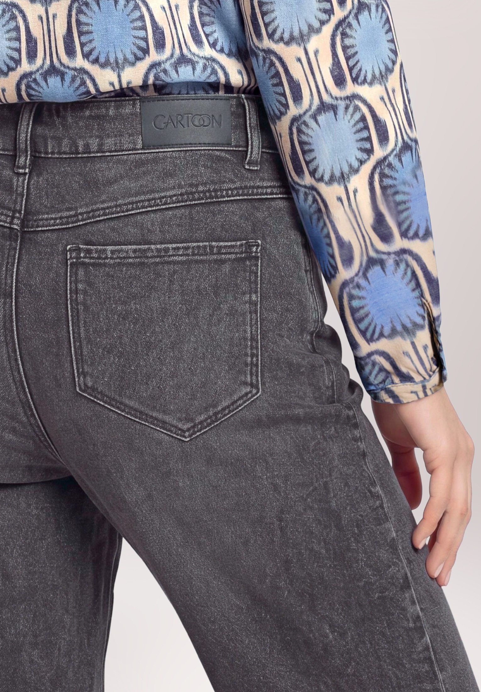 Cartoon Ankle-Jeans »Damen mit Waschung«