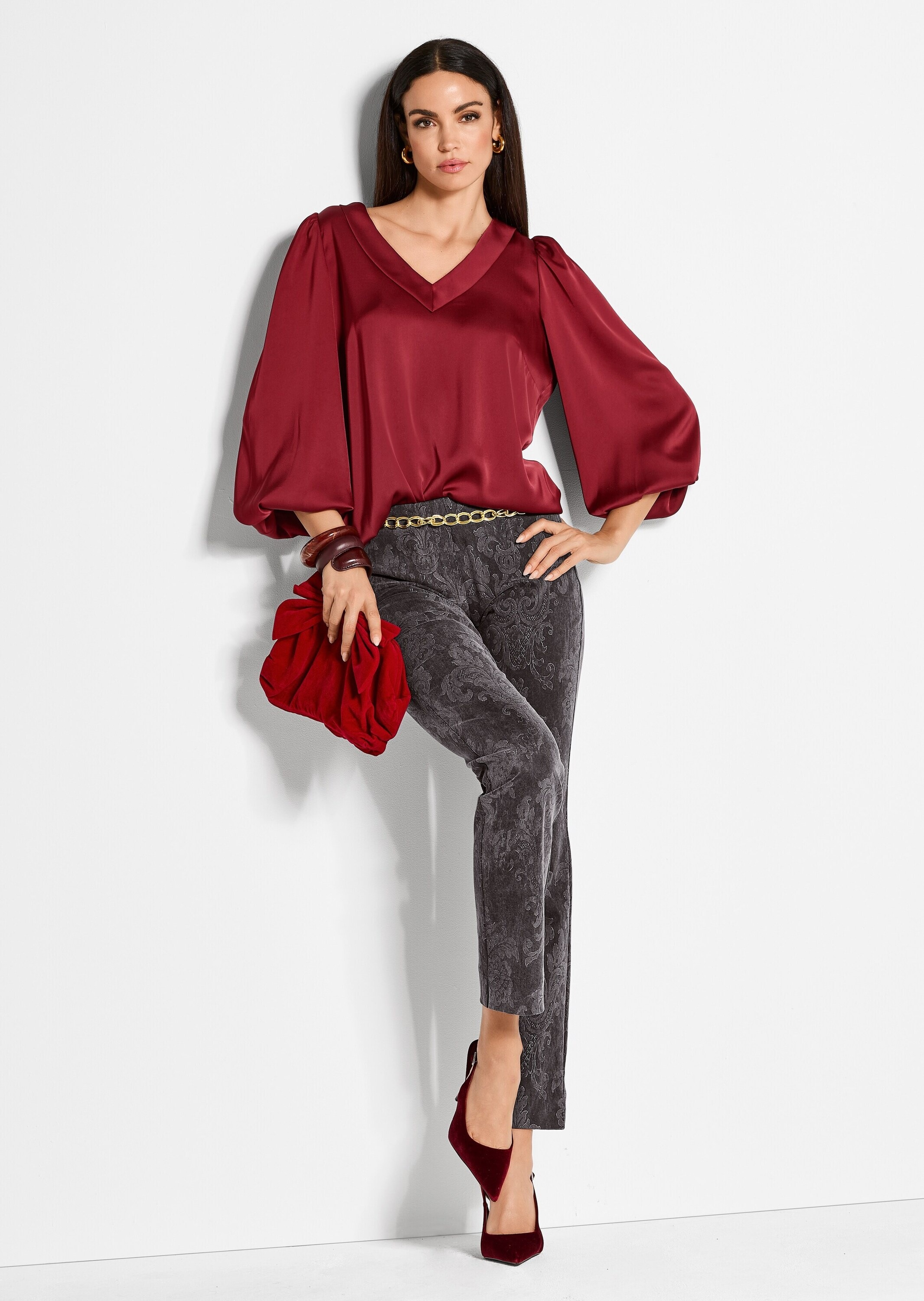 MADELEINE Leggings »Schlupfhose Komfortable Damenhose mit Allover-Print«
