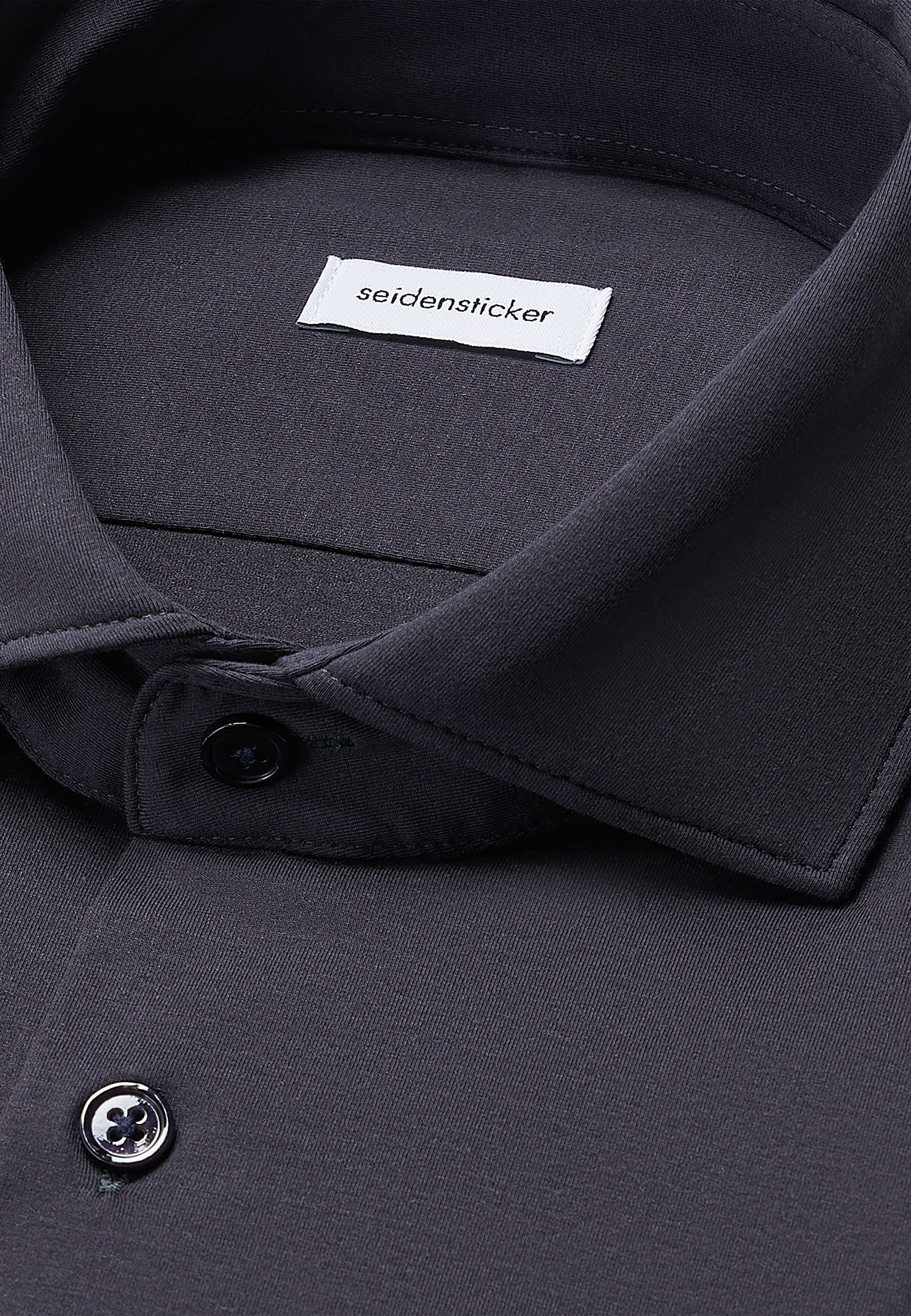 seidensticker Businesshemd »Schwarze Rose« Shaped 1/1 Kentkragen Uni