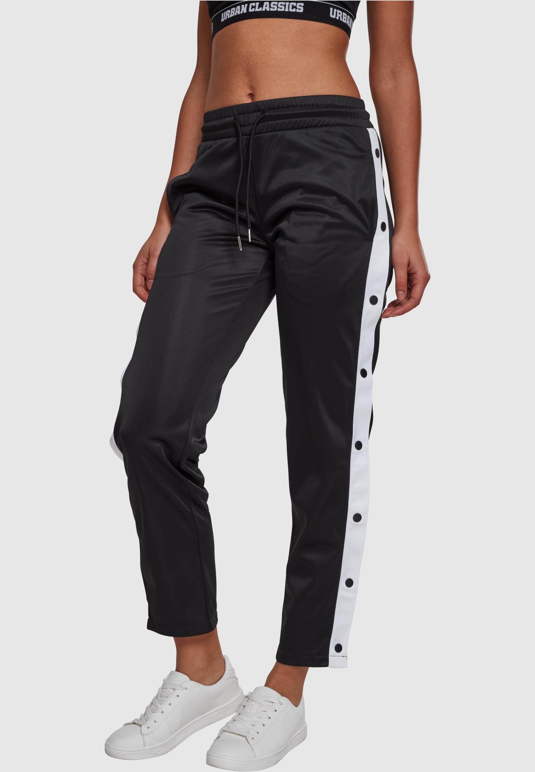 URBAN CLASSICS Stoffhose »Urban Classics Damen Ladies Button Up Track Pants«, (1 tlg.)