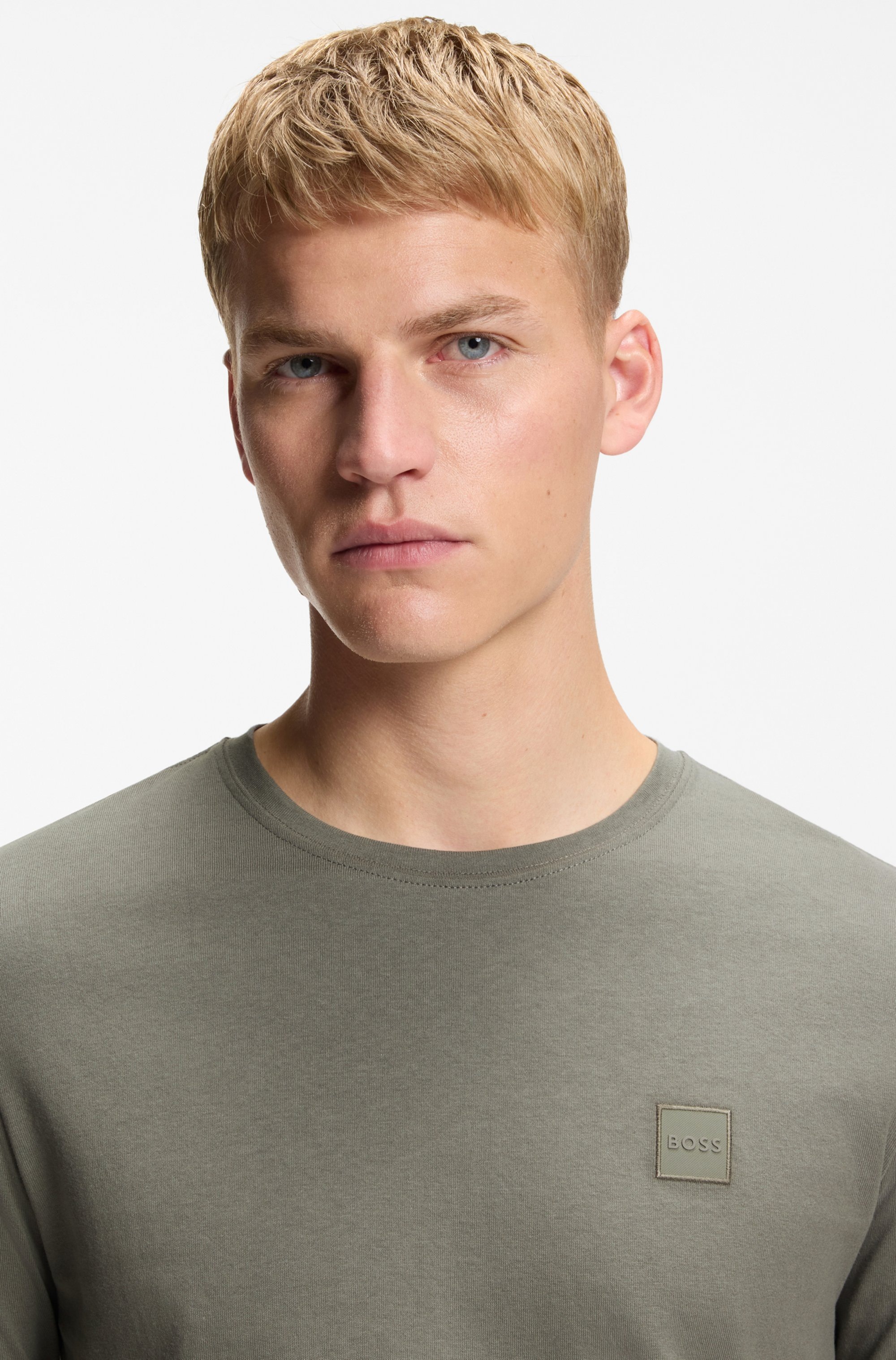 BOSS ORANGE Langarmshirt "Tacks" mit Markenlogo auf der Brust günstig online kaufen