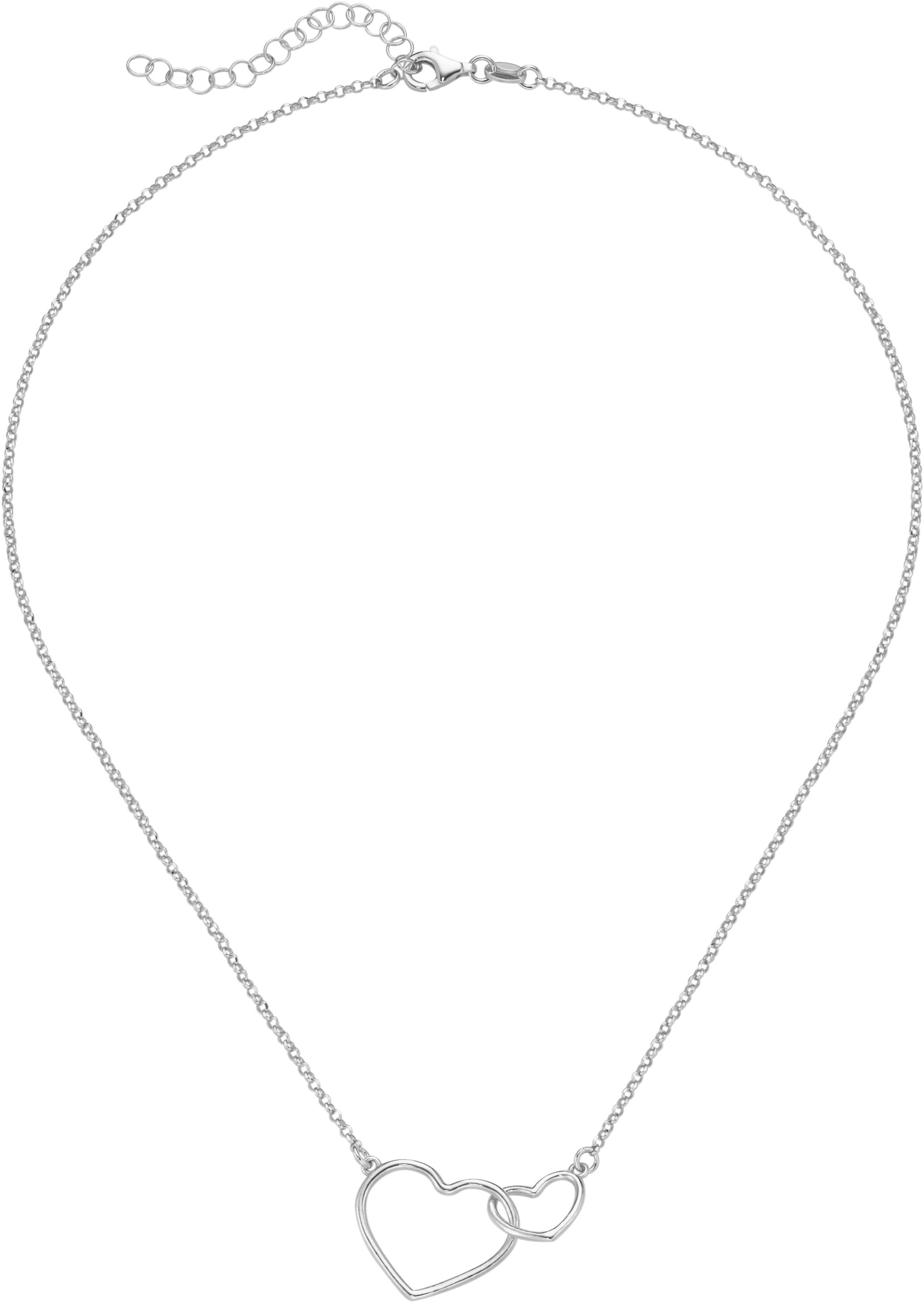 Firetti Kette mit Anhänger »Schmuck Geschenk Silber 925 Halsschmuck Halskette Silberkette Herzen«