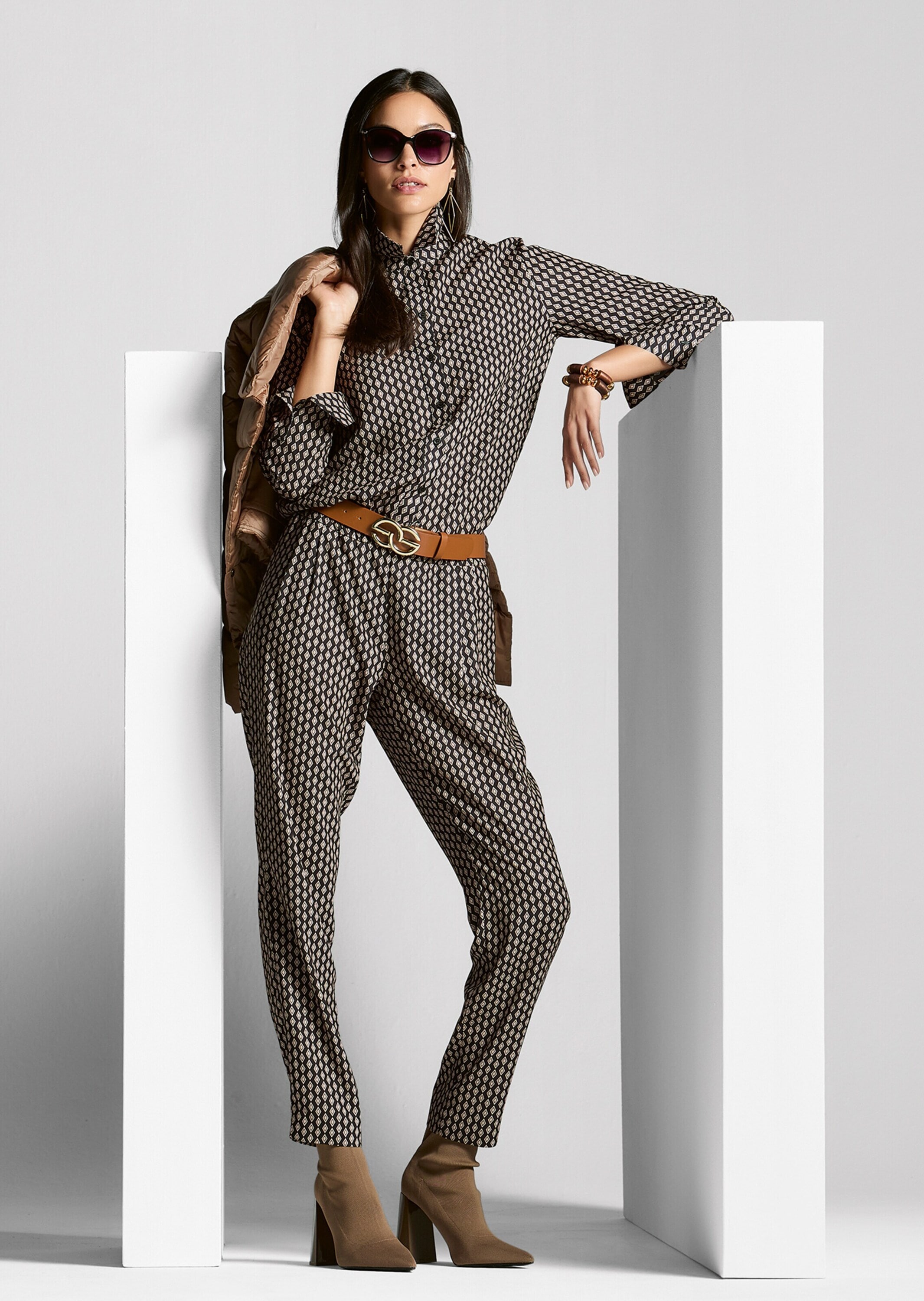 MADELEINE Stoffhose »Druckhose Elegante Hose aus fließender Qualität«