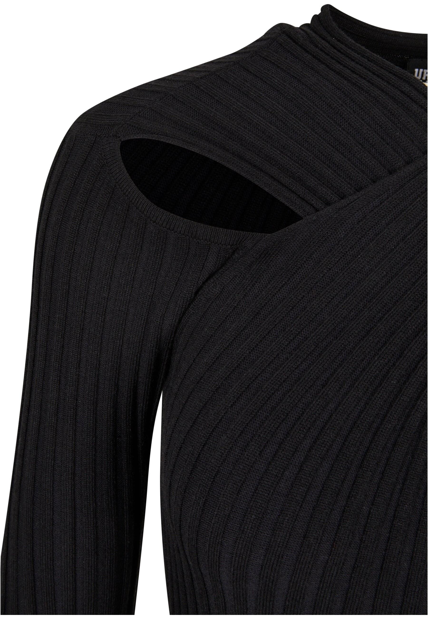 URBAN CLASSICS Shirtkleid »Urban Classics Damen Ladies Crossed Rib Knit Dress«, (1 tlg.)