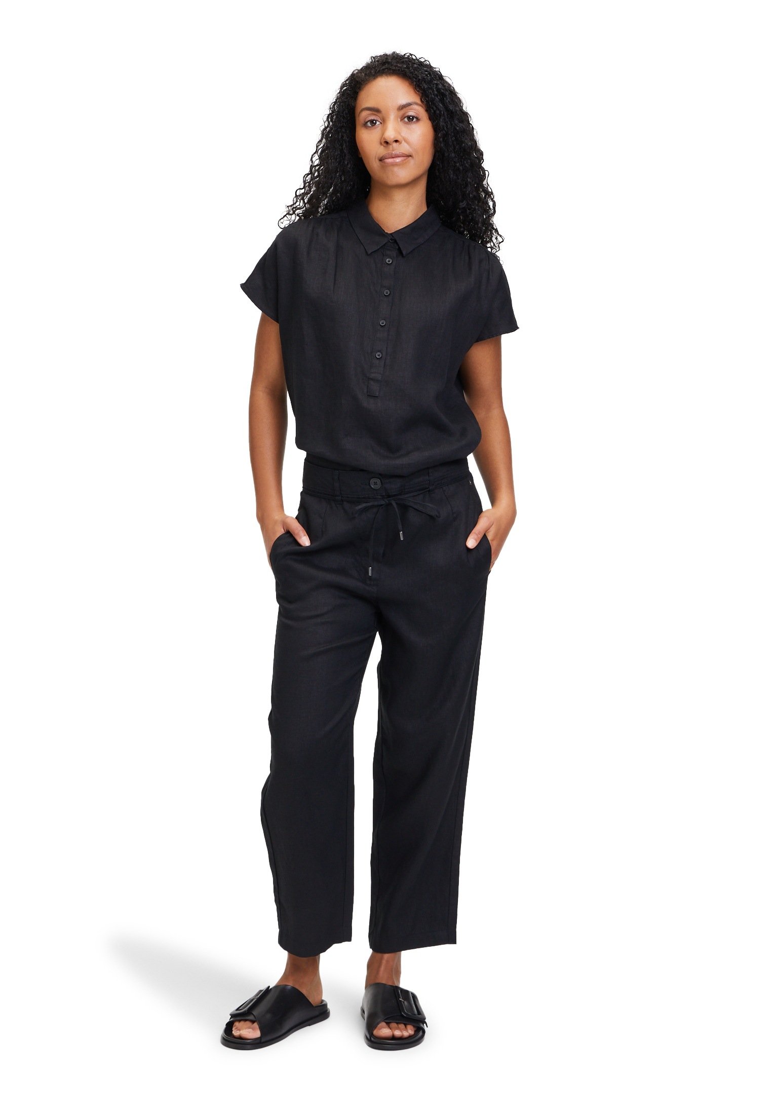 Betty&Co Stoffhose »Betty & Co Sommerhose mit Gürtel«, Material