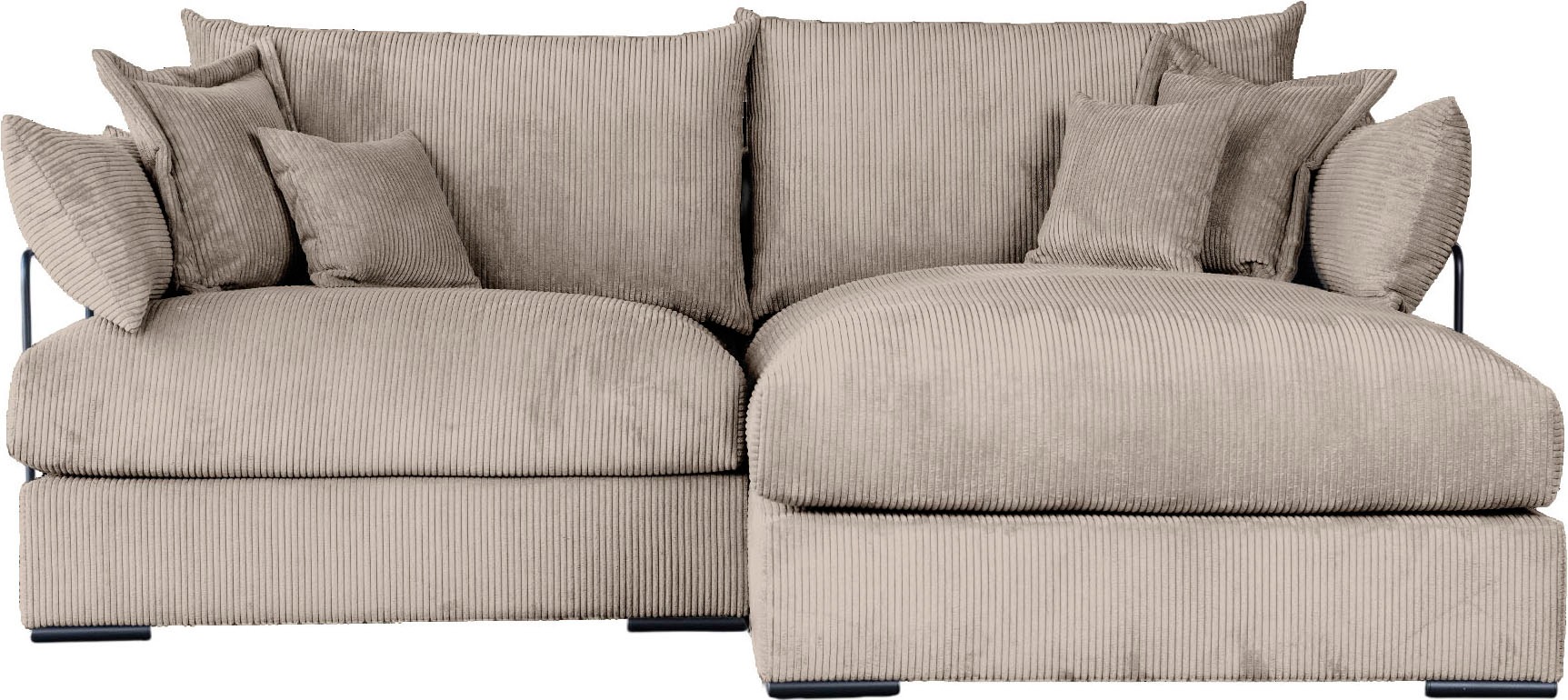 Home affaire Ecksofa "Casa XXL L-Form, Breite 247 cm" Mega-Sofa, Cord oder günstig online kaufen