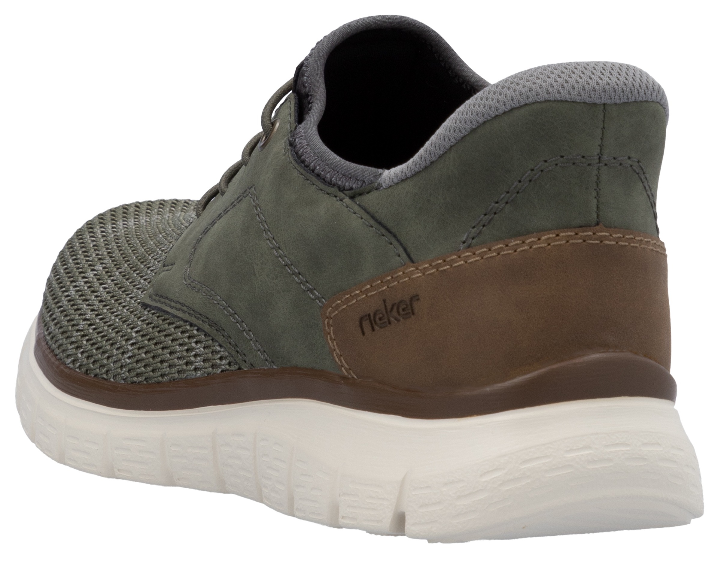 Rieker Slip-On Sneaker, Freizeitschuh, Halbschuh, Schlupfschuh, gepolsterter Fersenabschluss