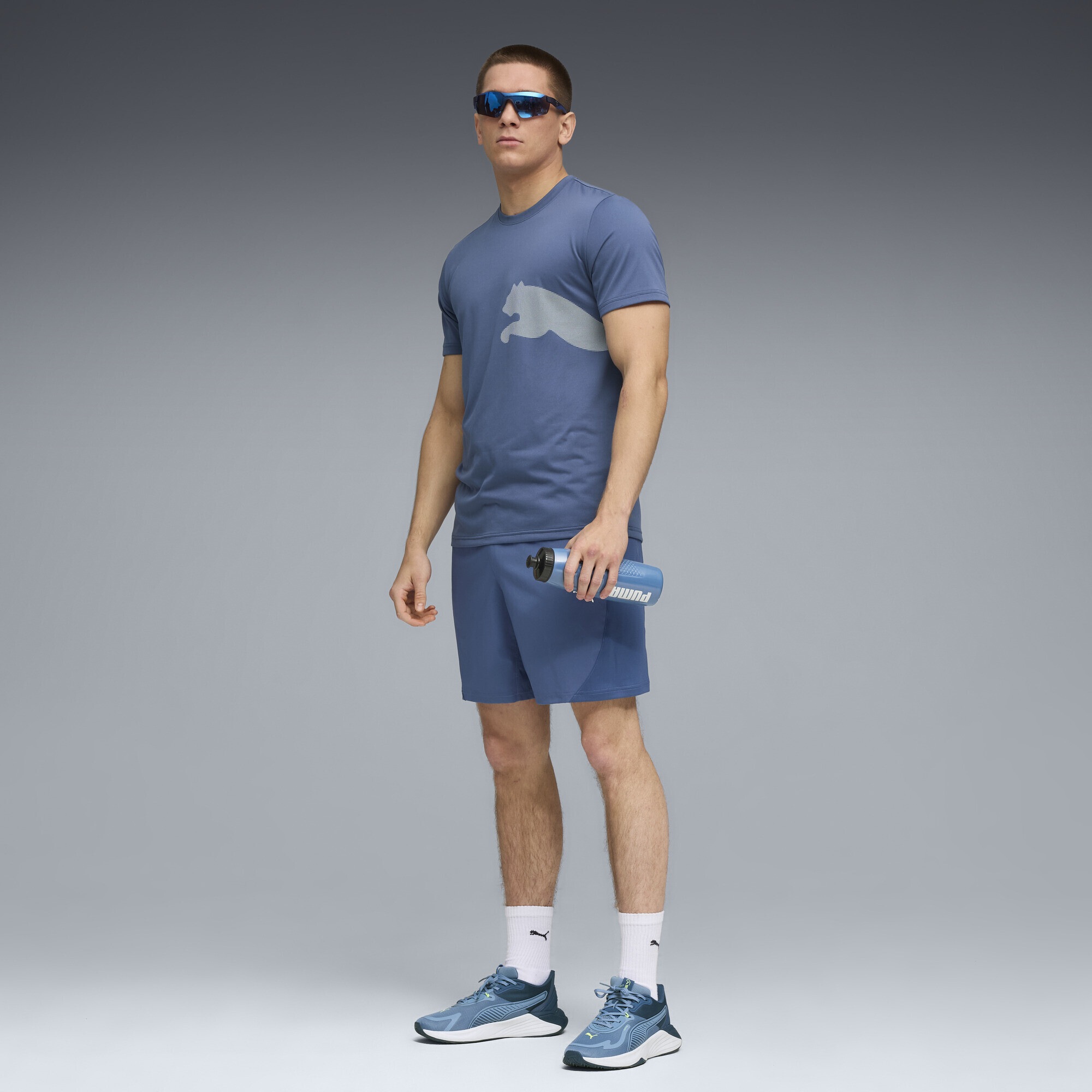 PUMA Trainingsshirt »Train All Day Big Logo T-Shirt Herren«