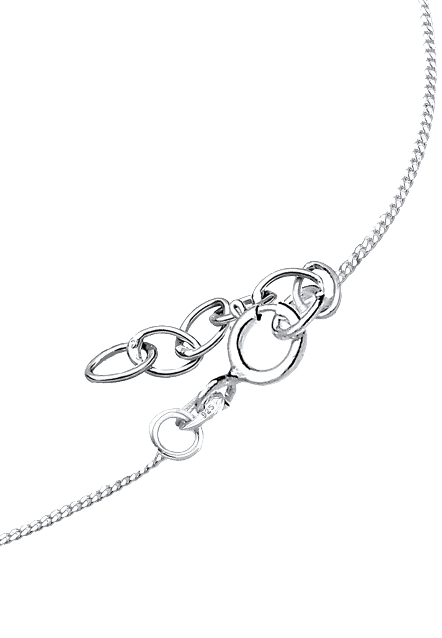 Elli Kette mit Anhänger »Kinder Kreuz Herz Cute Kristalle Silber«