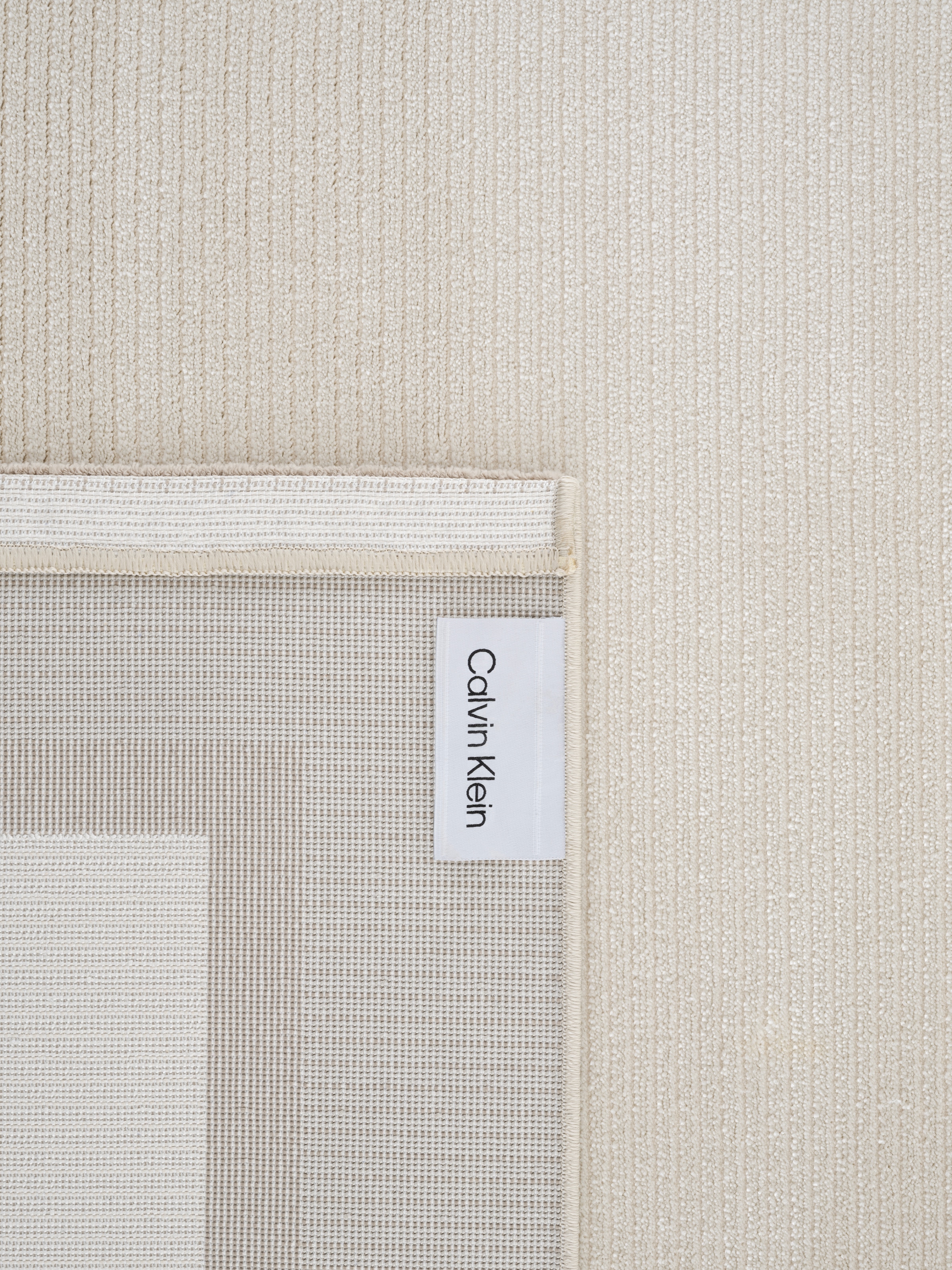 Calvin Klein home Teppich »Dark Pulse, mit Rahmen, Designerteppich« rechteckig 6 mm Höhe elegantes Design, Wohnzimmer, Schlafzimmer, Esszimmer