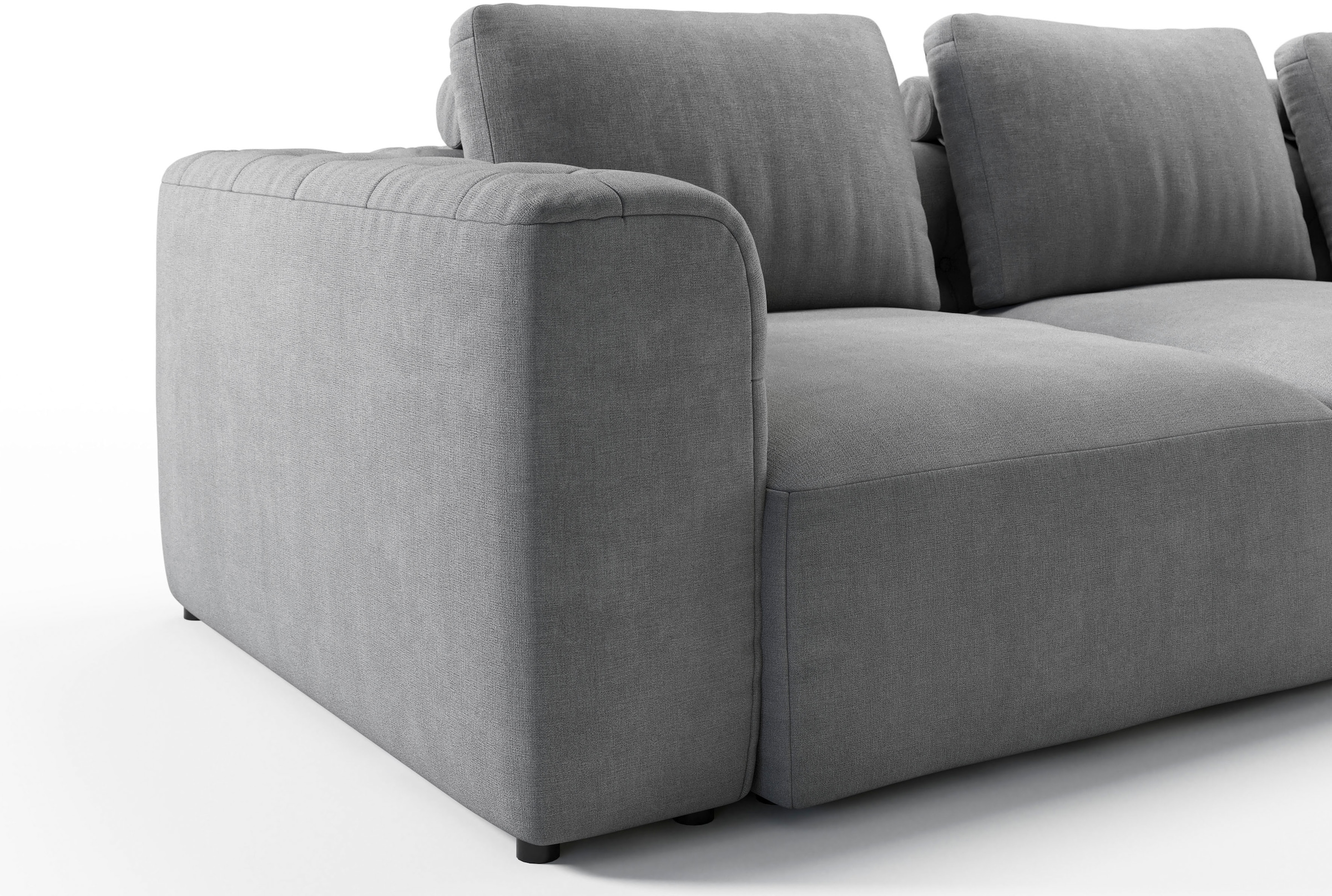 RAUM.ID Chaiselongue »Cushid«, Modul-Sofa, bestehend aus 2-Sitzer und Hocker