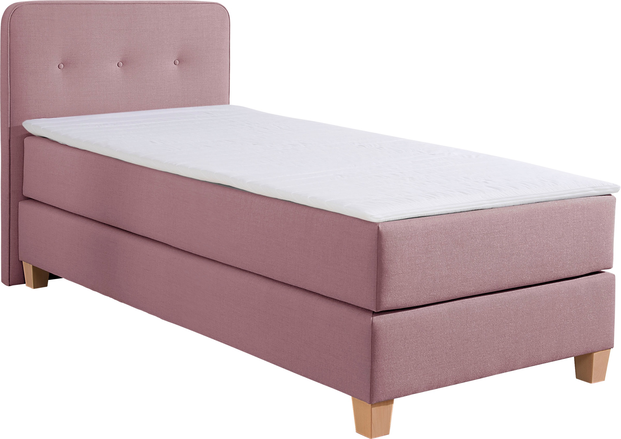 Home affaire Boxspringbett "Fargo", inkl. Topper, in 3 Matratzenarten, in S günstig online kaufen