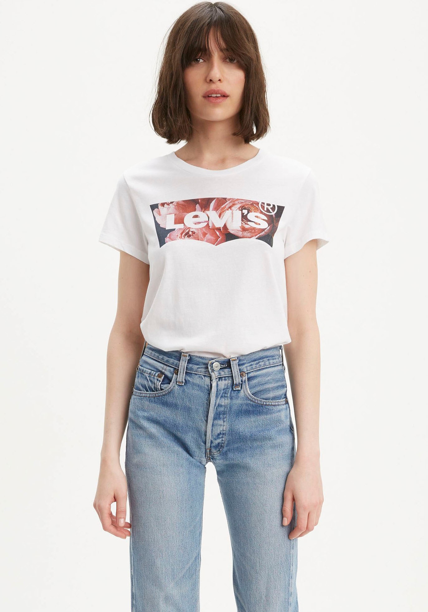 Levis T-Shirt "LSE THE PERFECT TEE" mit Logodruck günstig online kaufen