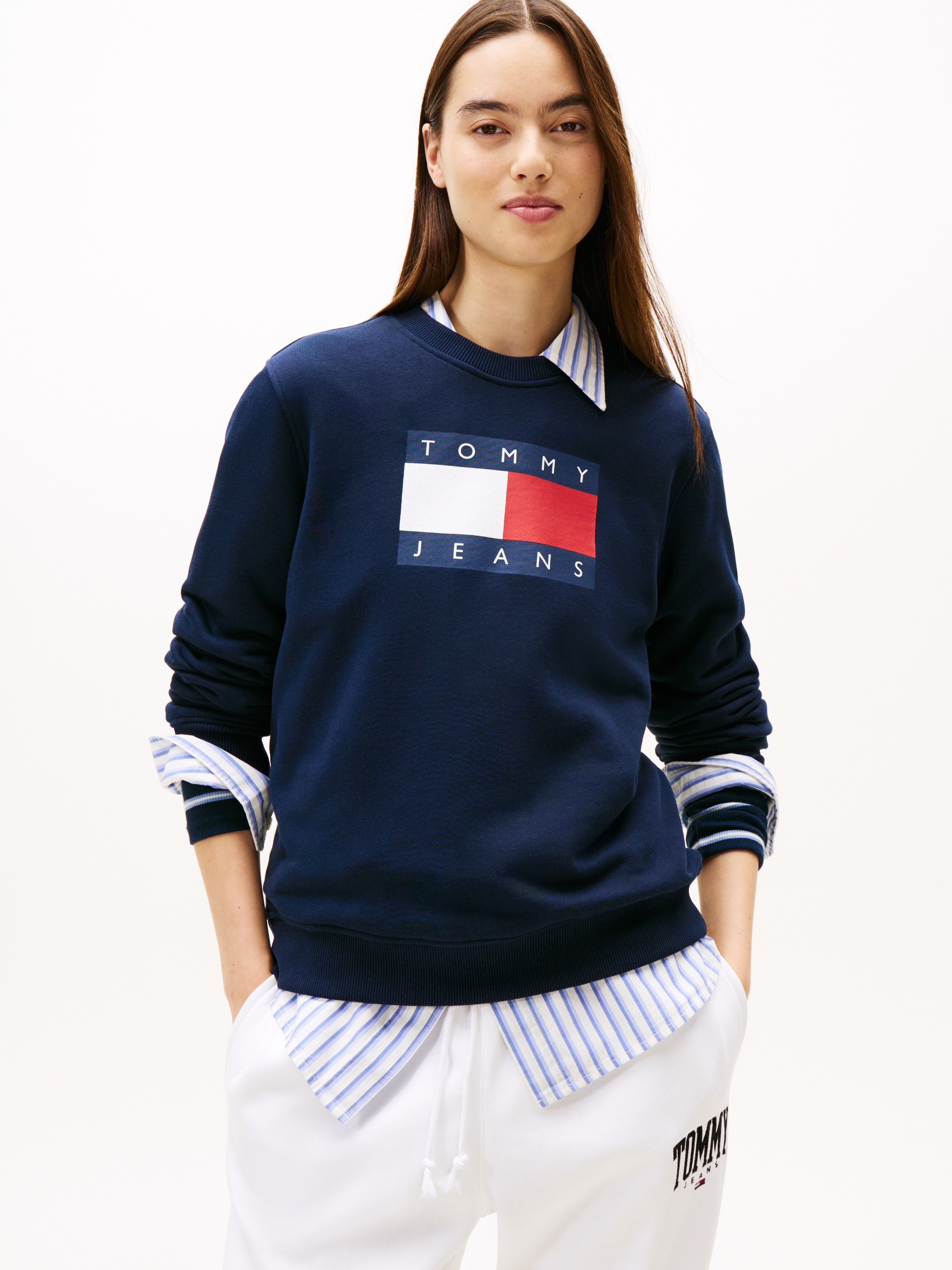 Tommy Jeans Sweatshirt "TJW REG TJ FLAG CREW" günstig online kaufen