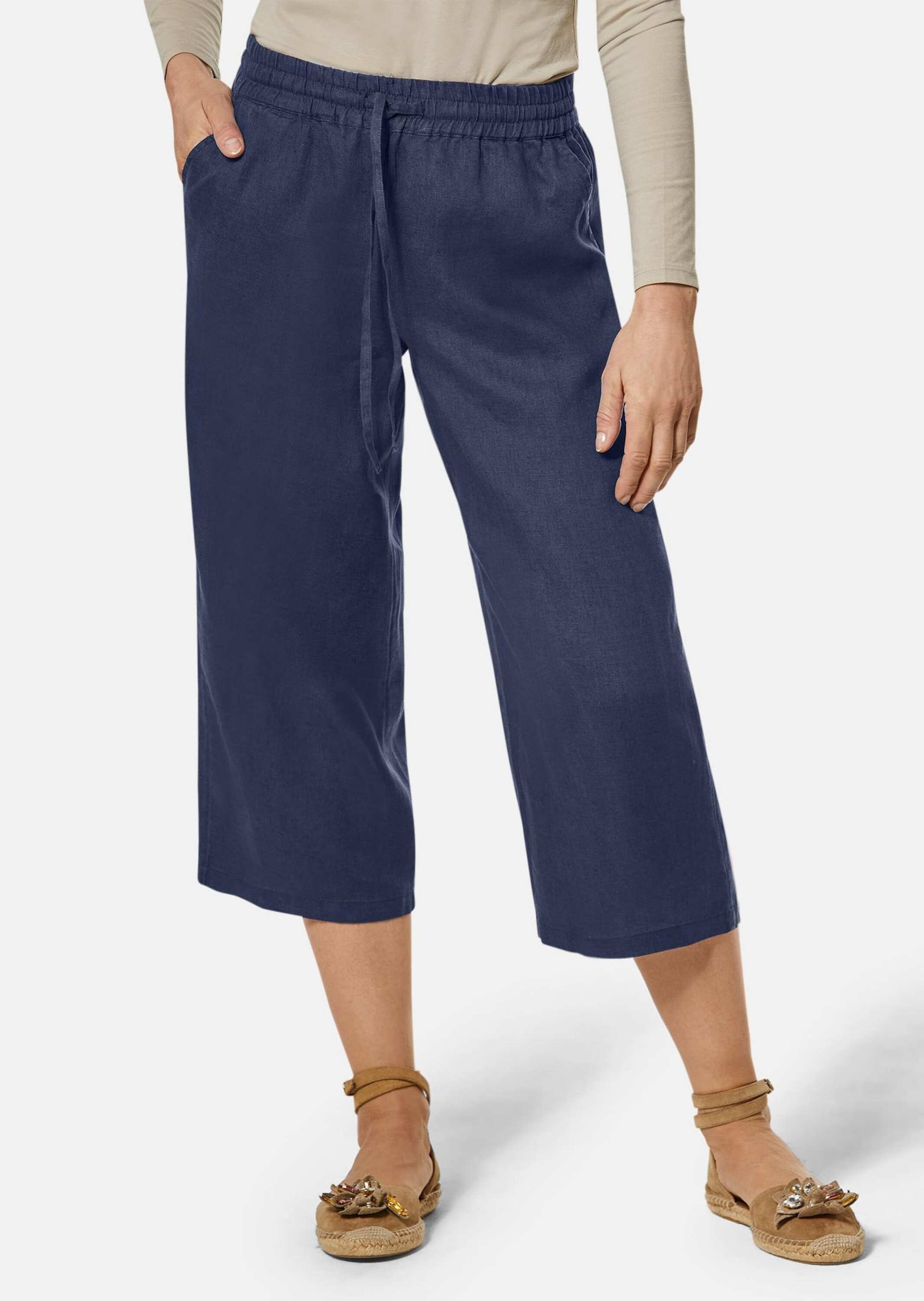 Thumbnail - GOLDNER 2-in-1-Hose "Kurzgröße Leinenhose"