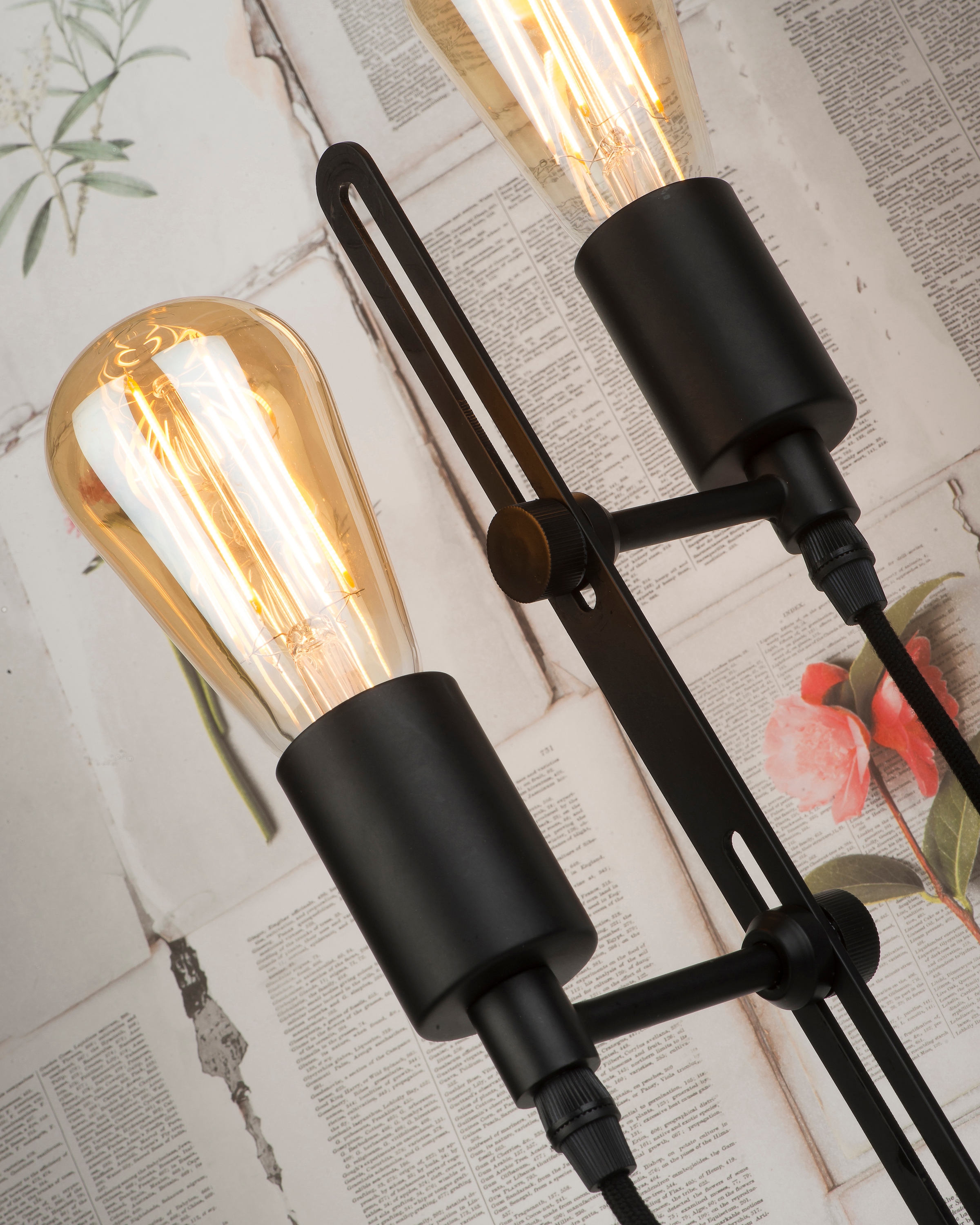 it's About RoMi Stehlampe »Seattle«, 2 flammig, Leuchtmittel E27 | ohne Leuchtmittel