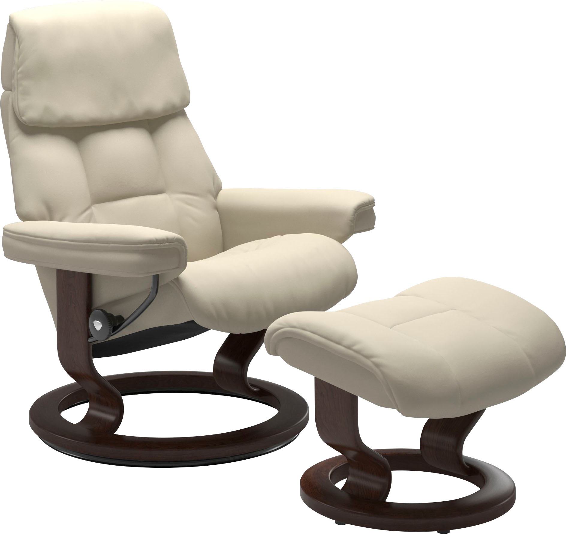 Stressless Relaxsessel "Ruby" mit Classic Base, Größe S, Gestell Eiche, Wenge, Braun & Schwarz