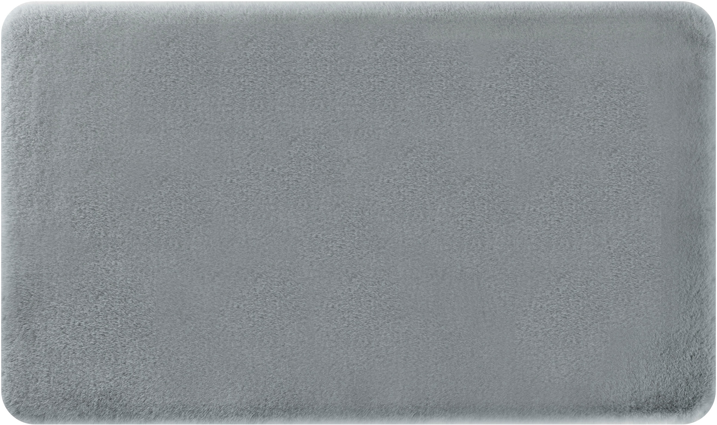 my home Badematte »Valeria, Kaninchenfell-Haptik«, rutschhemmend beschichtet, fußbodenheizungsgeeignet-strapazierfähig, Kunstfell, weicher Badteppich