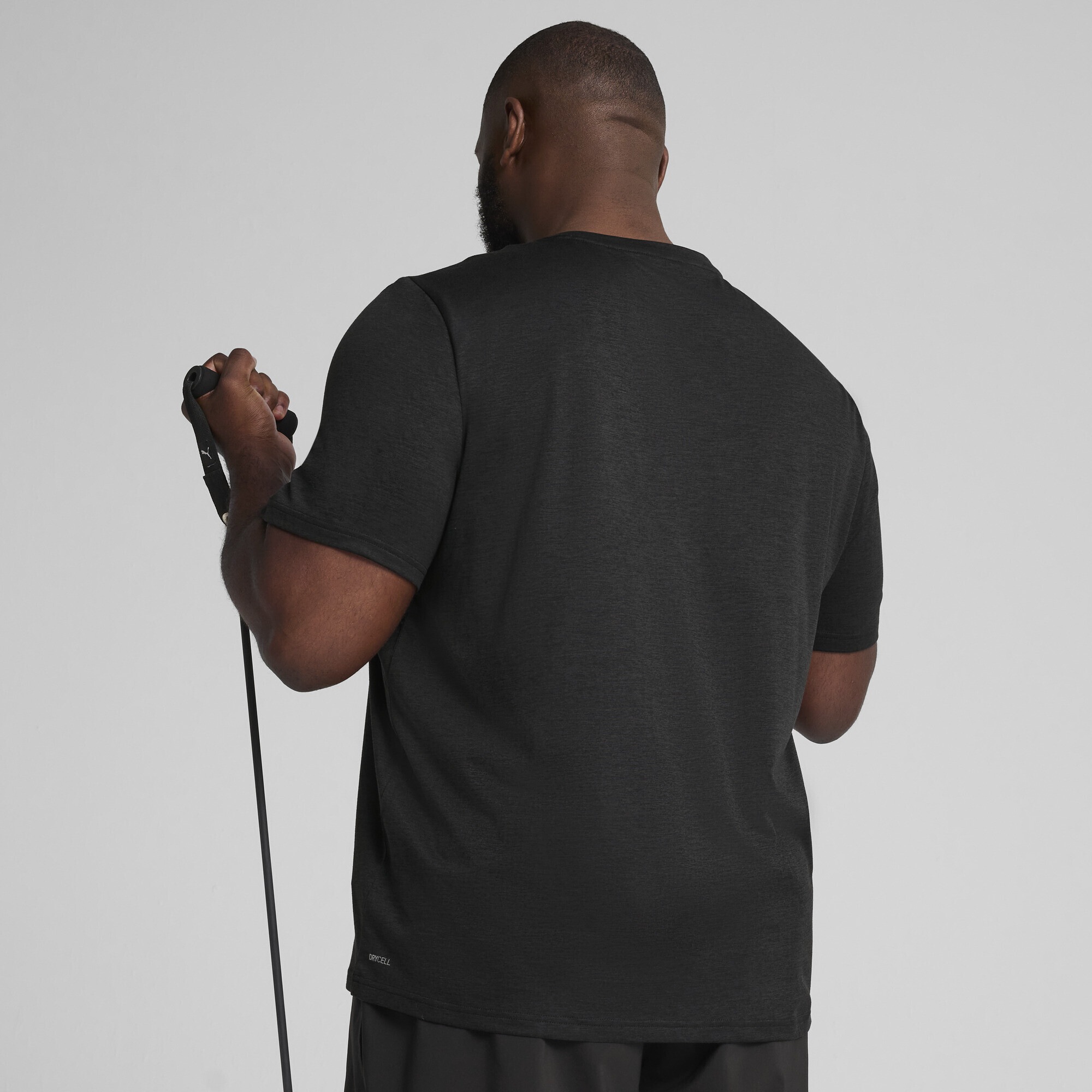 PUMA Trainingsshirt »TAD ESSENTIALS Meliertes T-Shirt mit Cat Logo Herren«