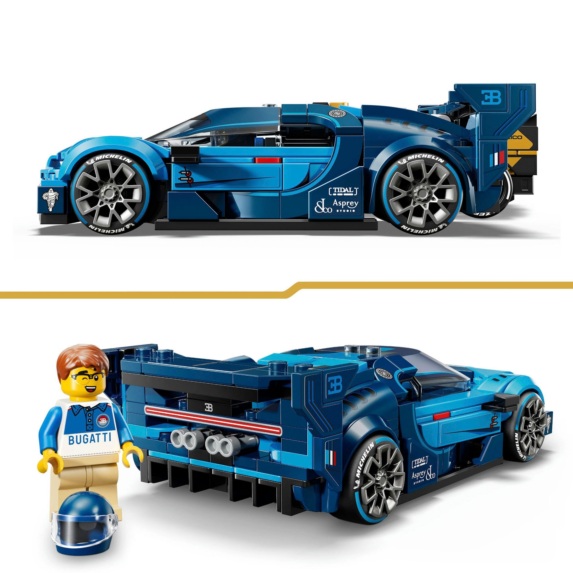 LEGO® Konstruktionsspielsteine »Bugatti Vision GT Hypersportwagen (77253), LEGO Speed Champions« Made in Europe