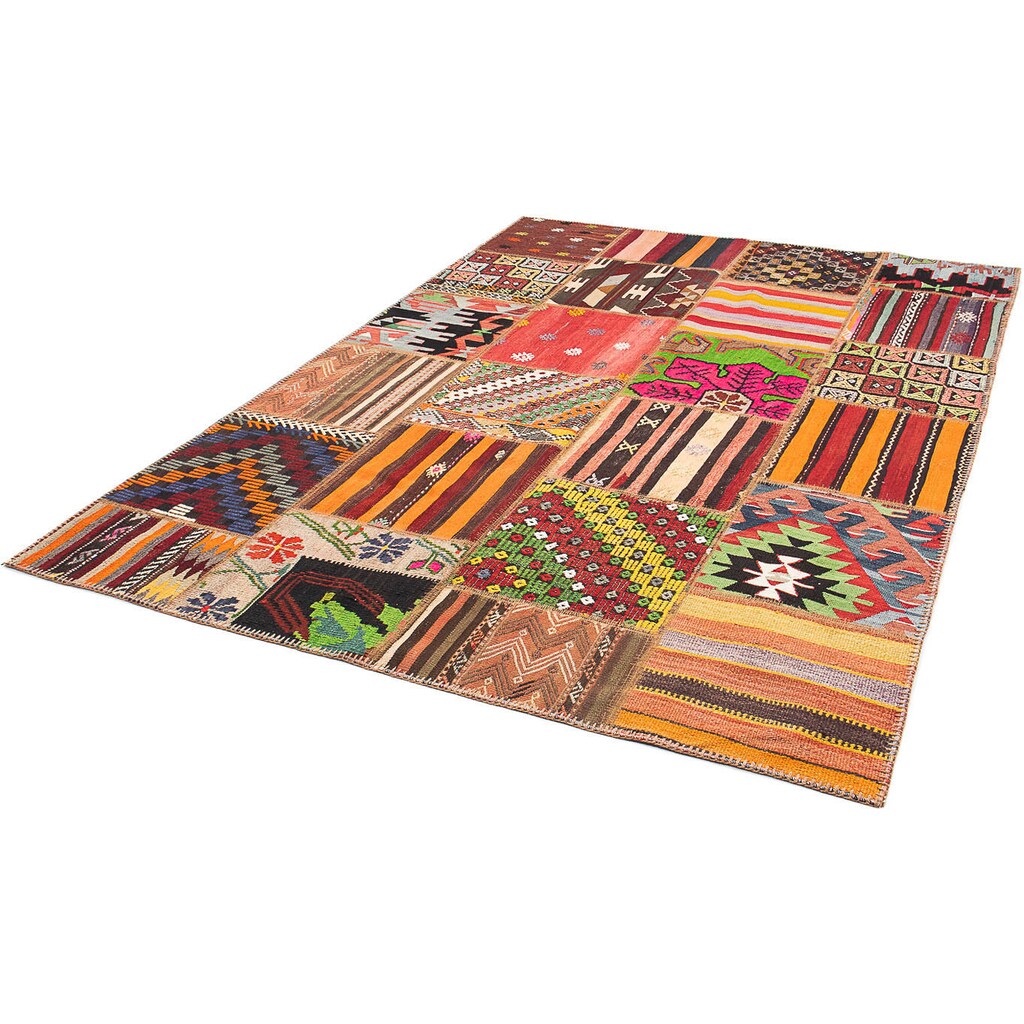 morgenland Wollteppich »Patchwork Patchwork 240 x 170 cm«, rechteckig