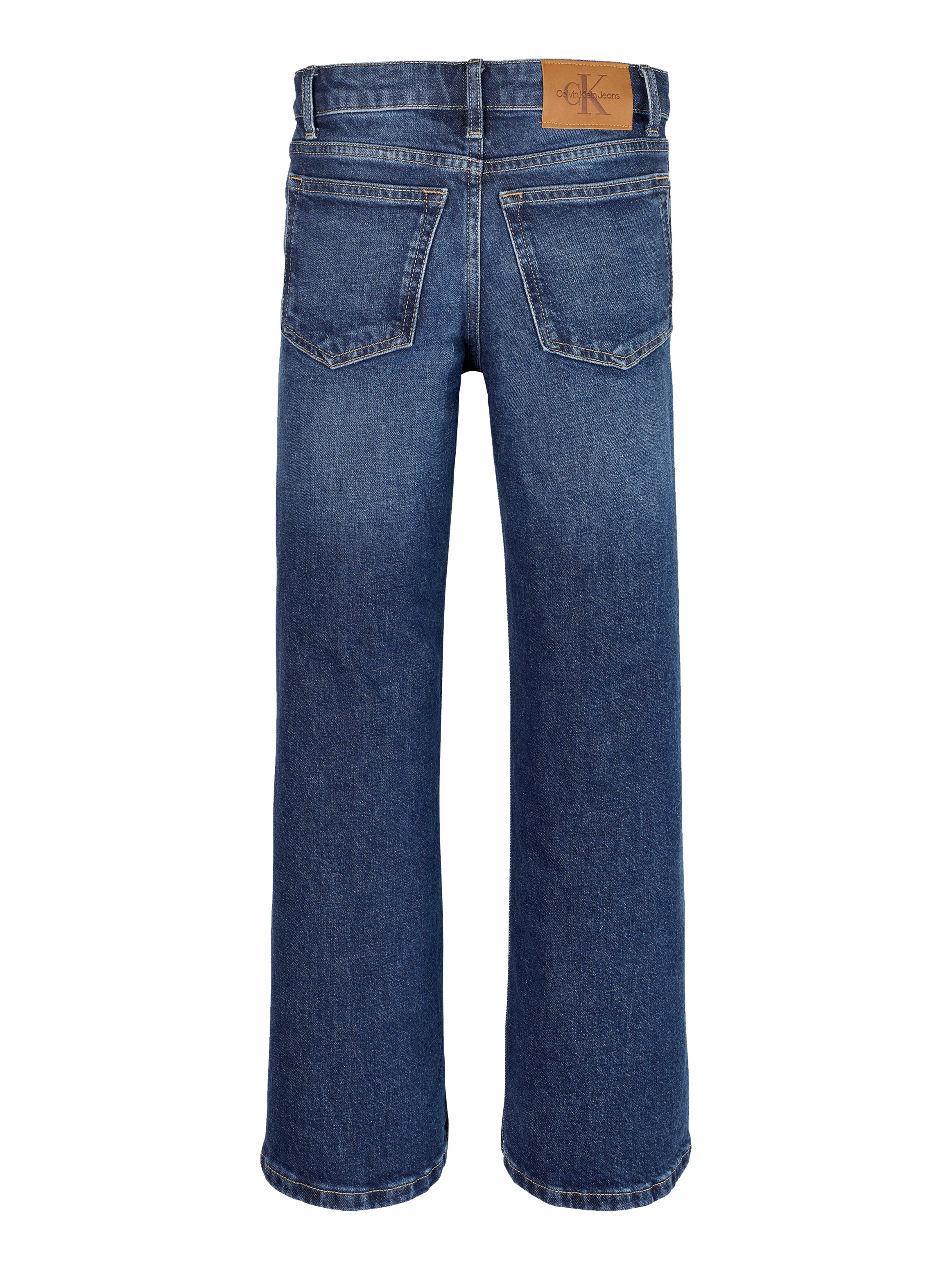 Calvin Klein Jeans Weite Jeans , verstellbarer Bund, weites Bein, hohe Taille, Baumwoll-Stretch
