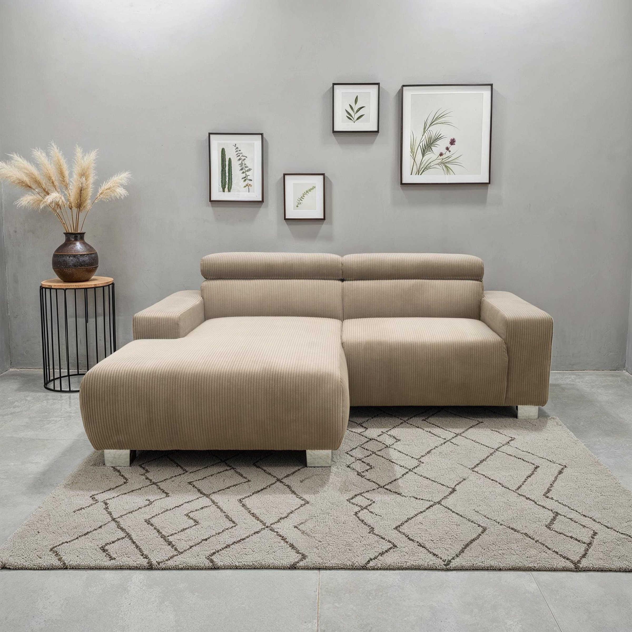 DOMO collection Ecksofa "100030 inkl. Kopfteilverstellung, guter Sitzkomfor günstig online kaufen