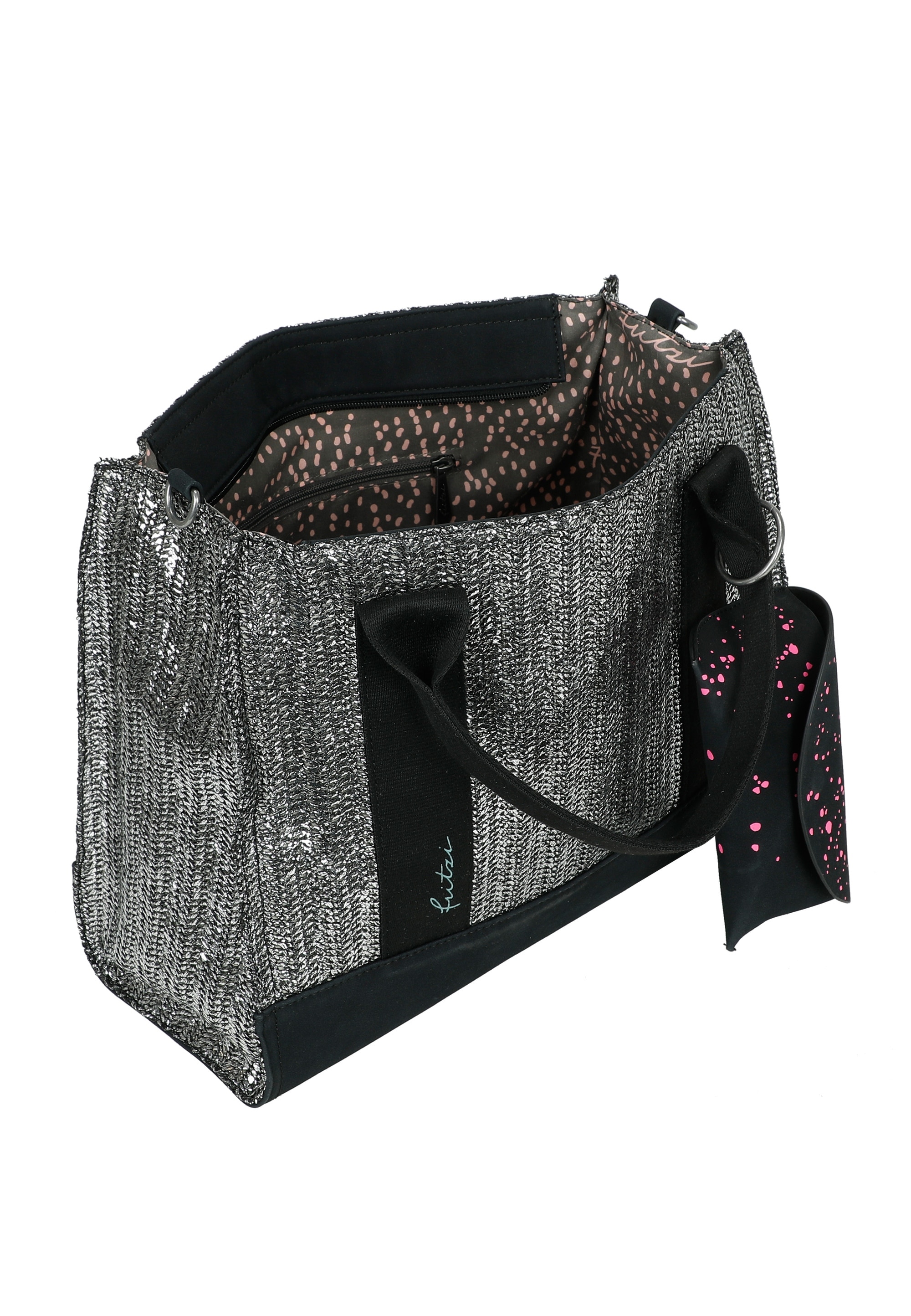 Fritzi aus Preußen Henkeltasche »Tote Bag Limited Painted Straw«, mit abnehmbarem Brillenetui