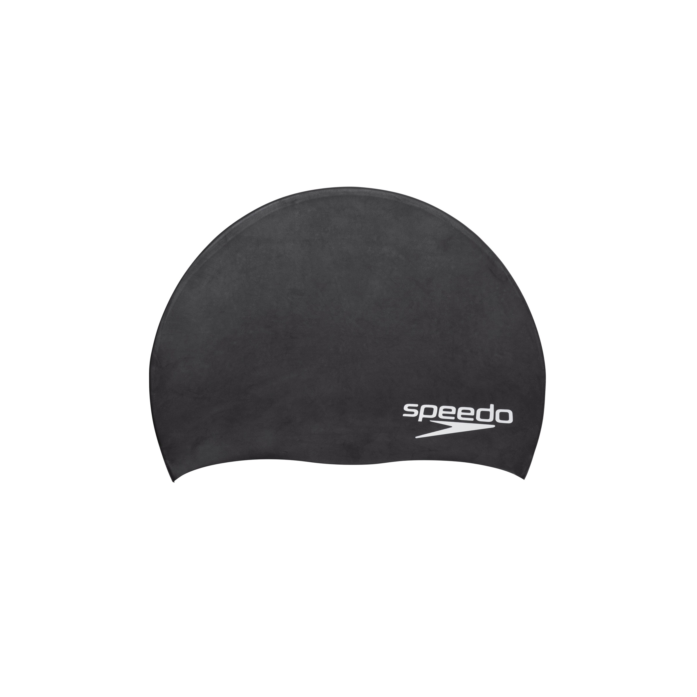 "Badekappe SPEEDO ""JR ELAST SOLID SIL 001"", schwarz, Badekappen, Kinder"