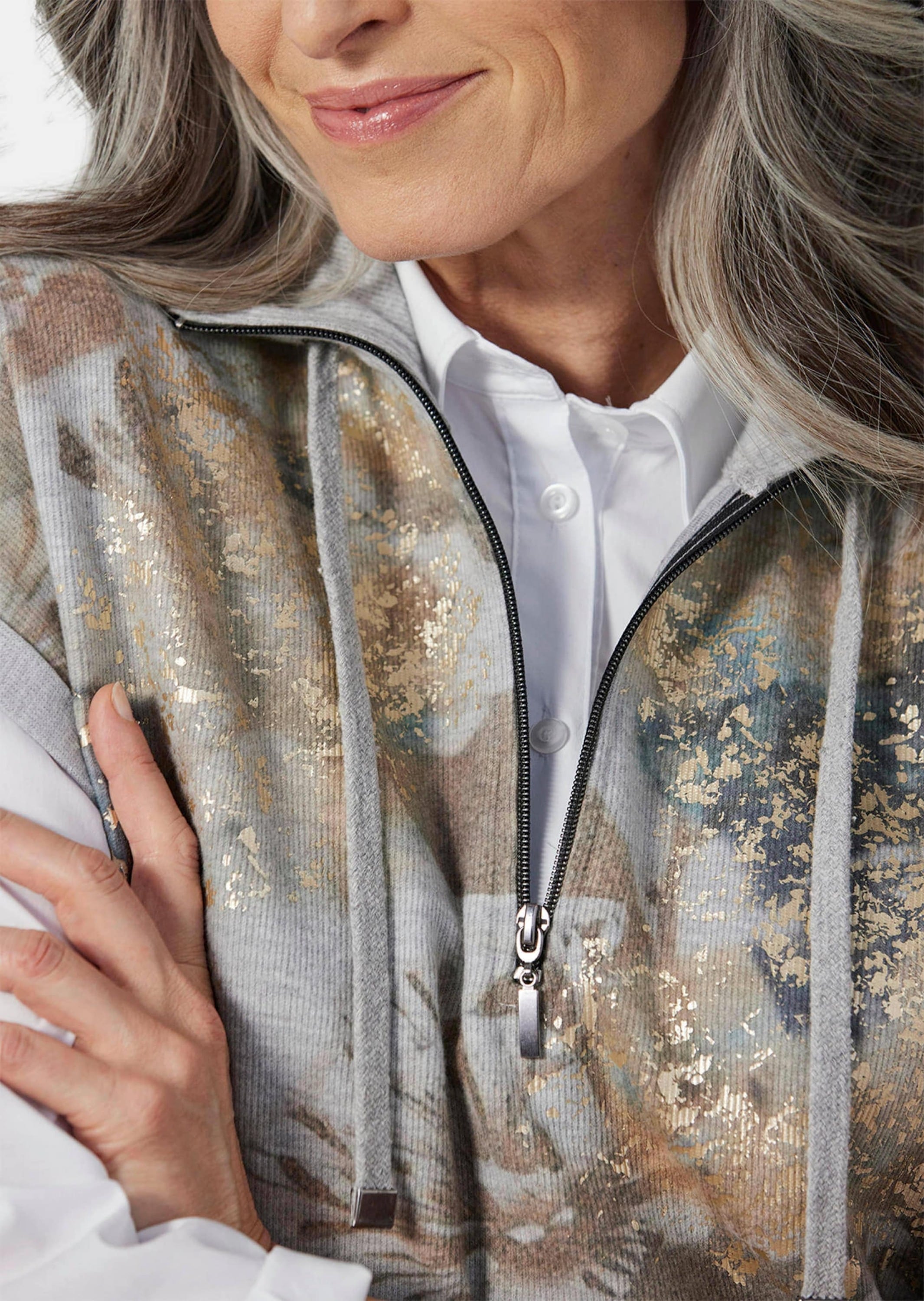 GOLDNER Kurzarmshirt »Sweatshirt Kurzarm Sweatshirt«