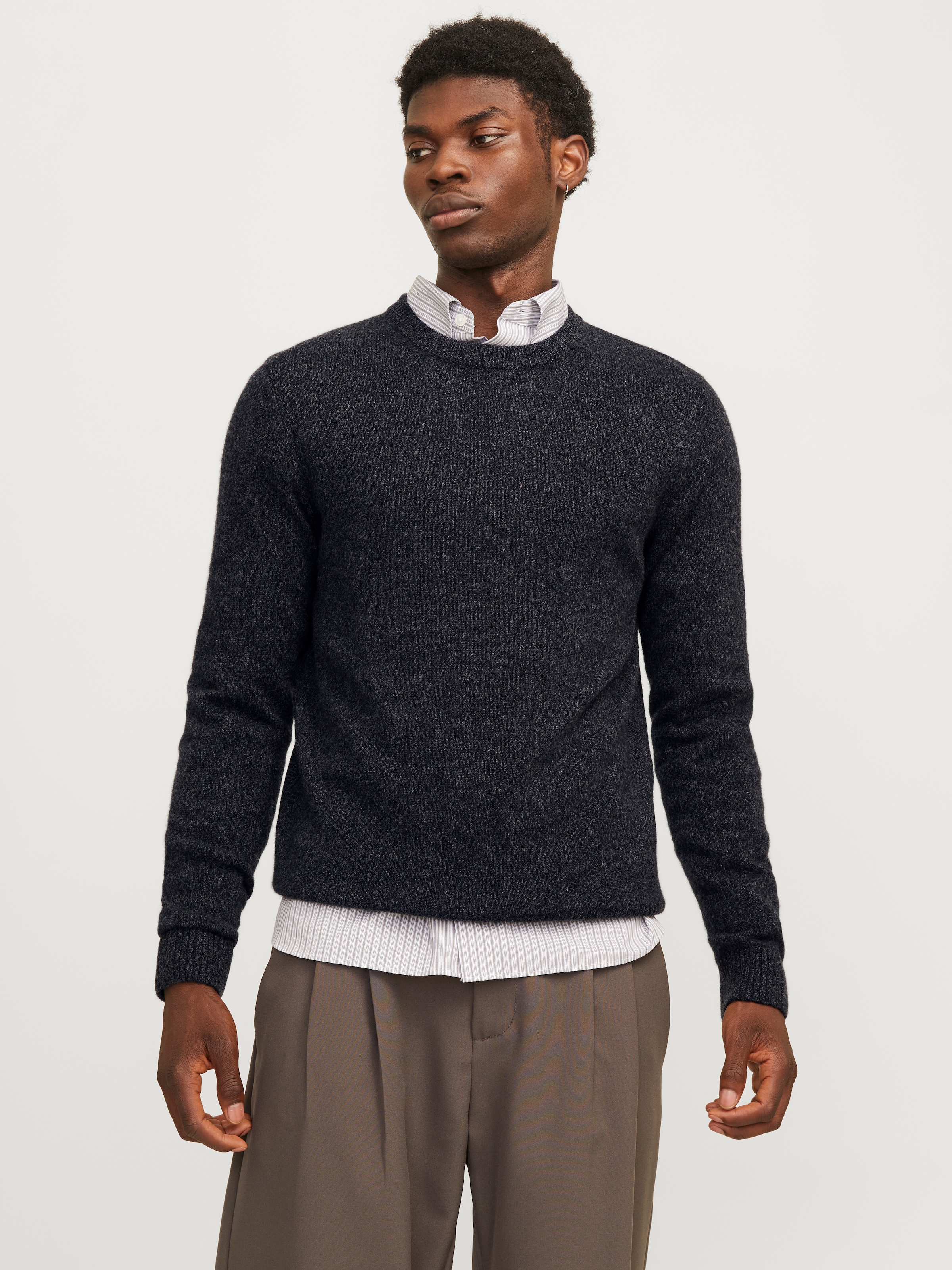Jack & Jones Rundhalspullover "JPRBLULAMBSWOOL KNIT CREW NECK" günstig online kaufen