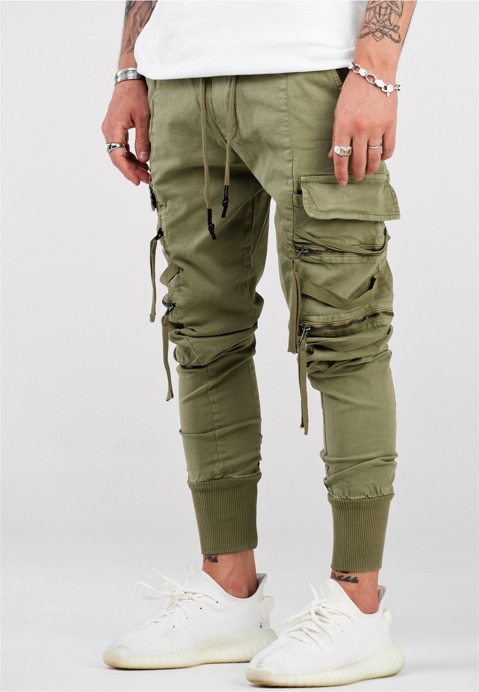 2Y Premium Cargohose »B5194«, mit elastischem Bund
