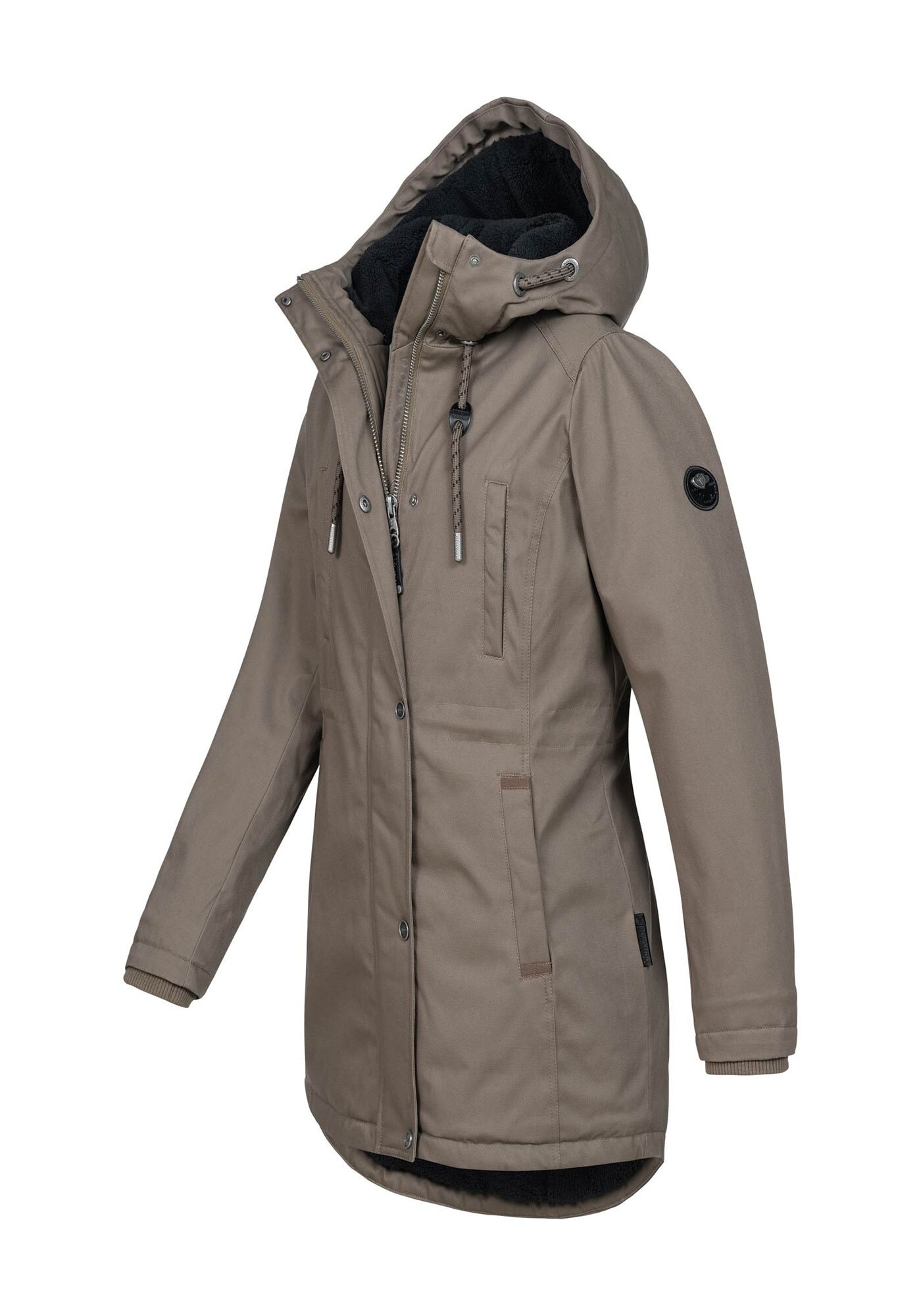 Navahoo Winterjacke »Winterfunke«, Designer Winterjacke mit Teddyfell gefüttert