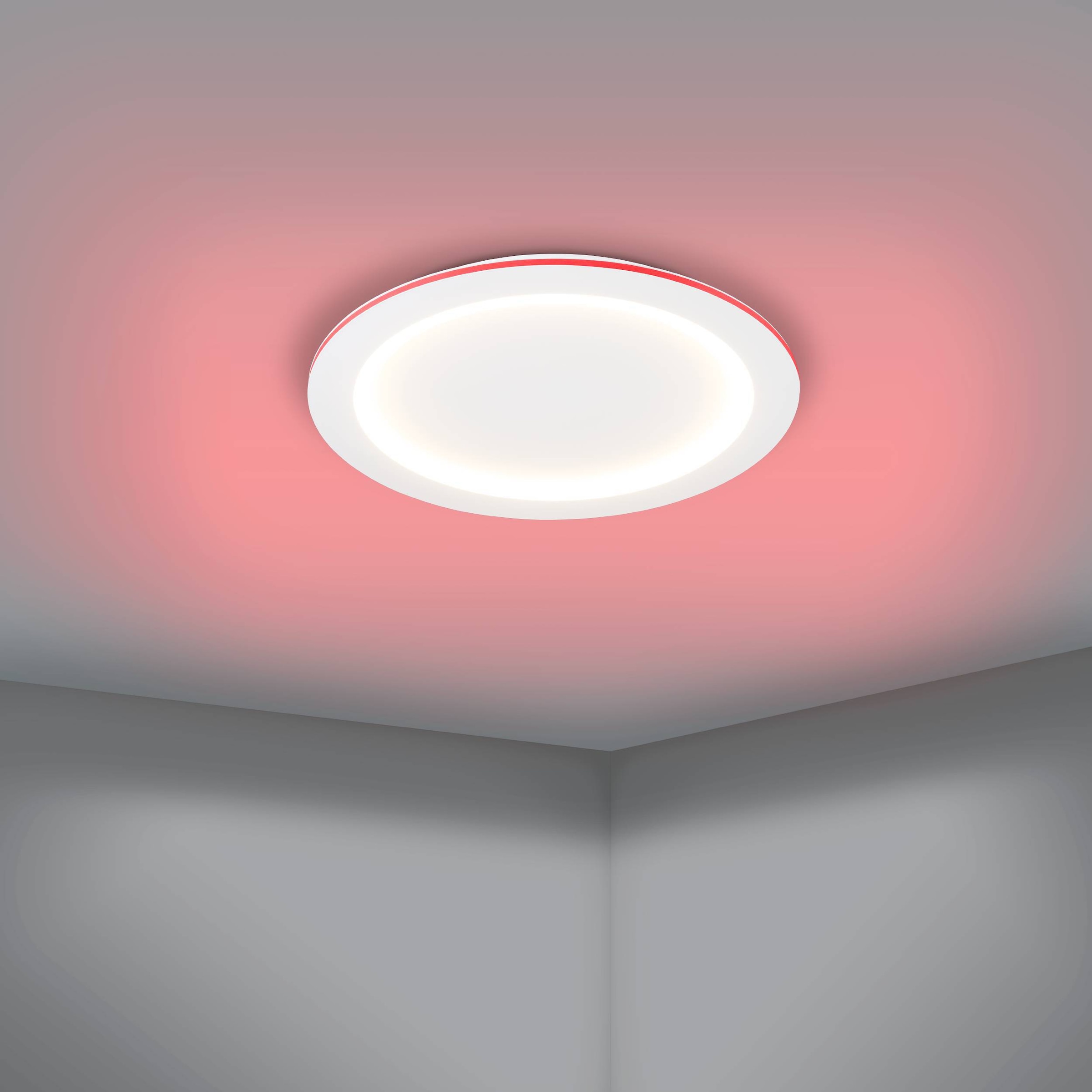 EGLO Deckenleuchte »Padrogiano-Z Deckenlampe, ZigBee 3.0, App und Sprachsteuerung, Lampe« LED-Modul 1 Stk. Kaltweiß | RGB ZigBee, App und Sprachsteuerung Alexa, RGB Rahmen, dimmbar, Ø 60 cm