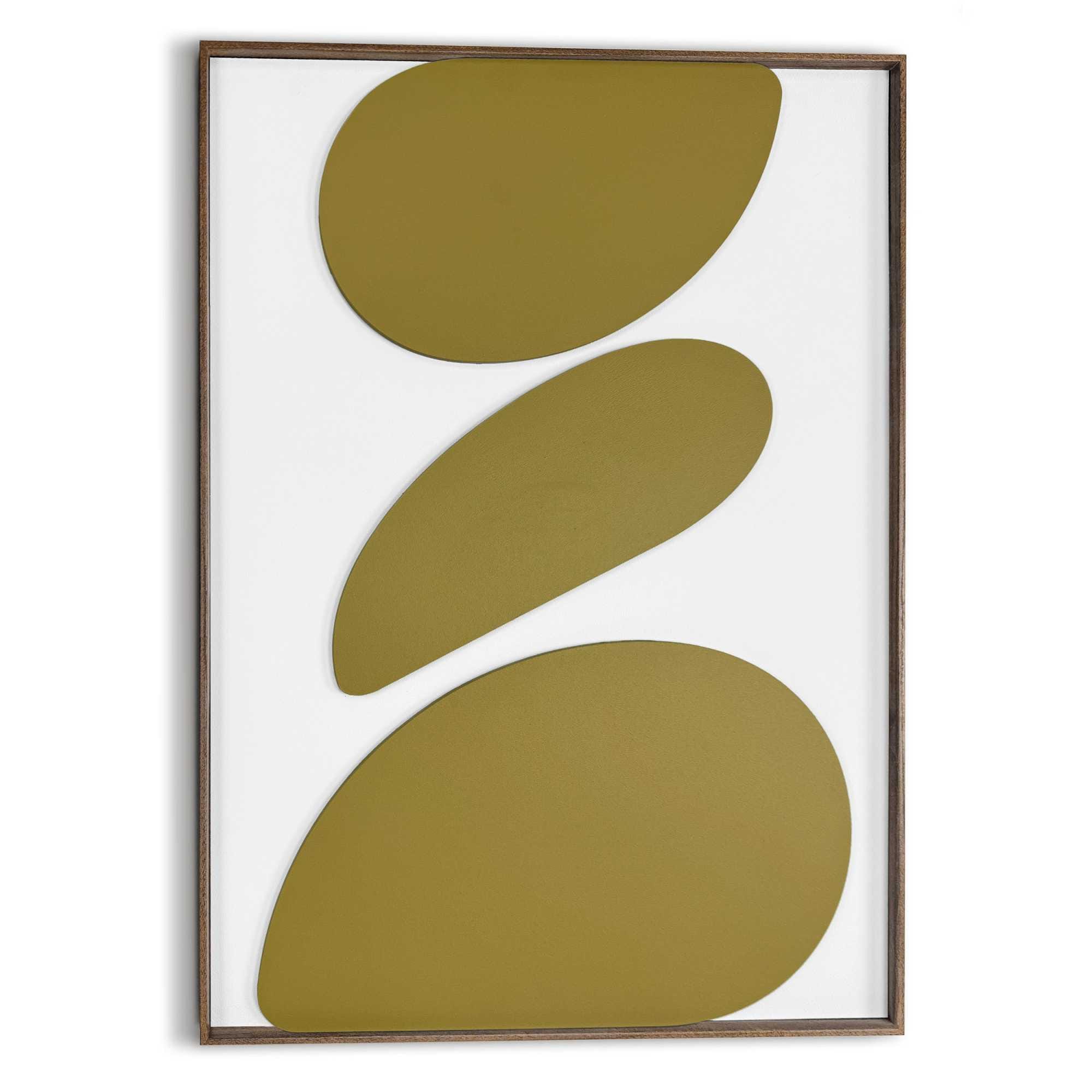 Reinders Wandbild "Organic Pebbles green", Wohnzimmer - Grün - MDF - Abstra günstig online kaufen