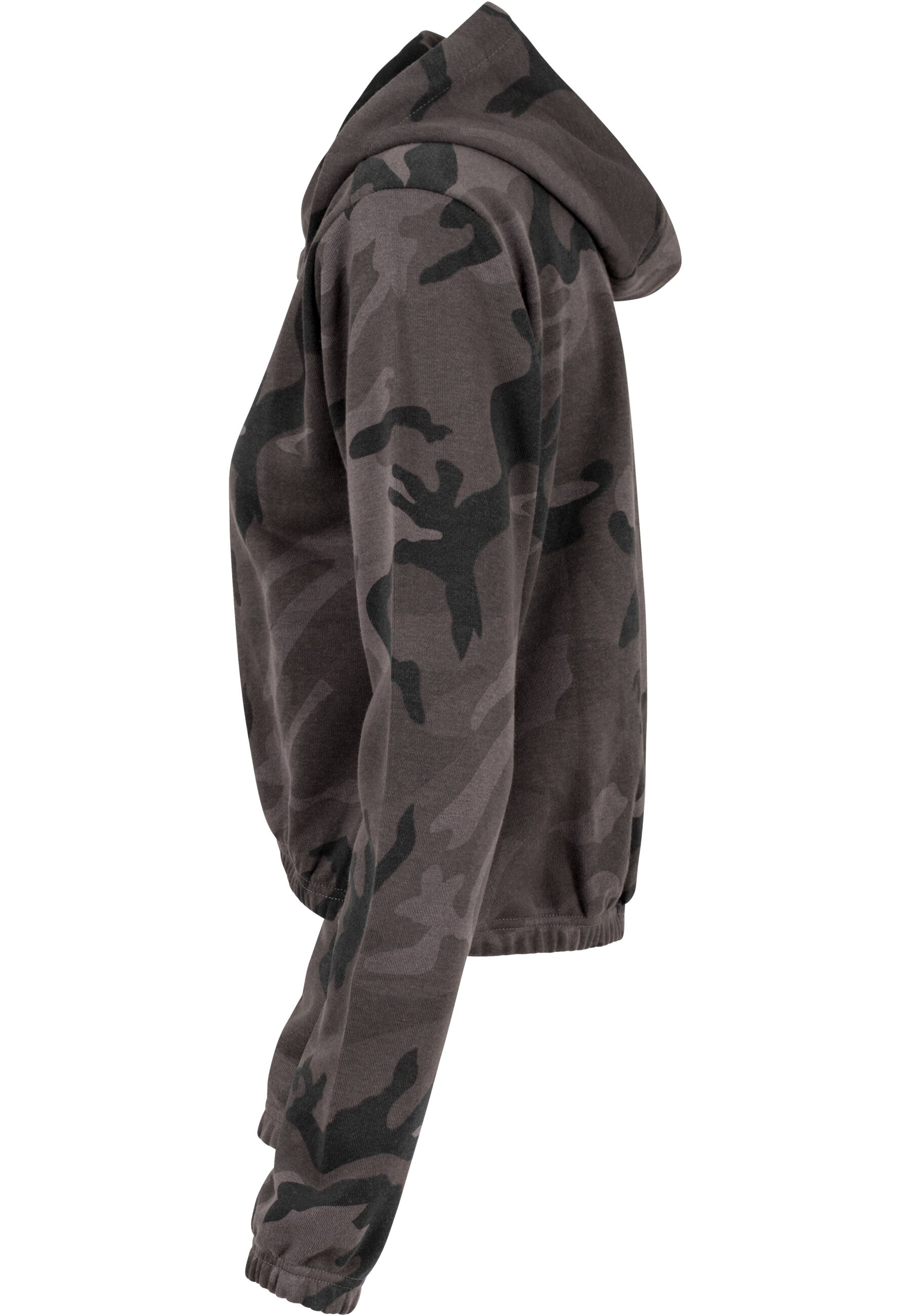 URBAN CLASSICS Rundhalspullover »Urban Classics Damen Ladies Camo Cropped Hoody«, (1 tlg.)