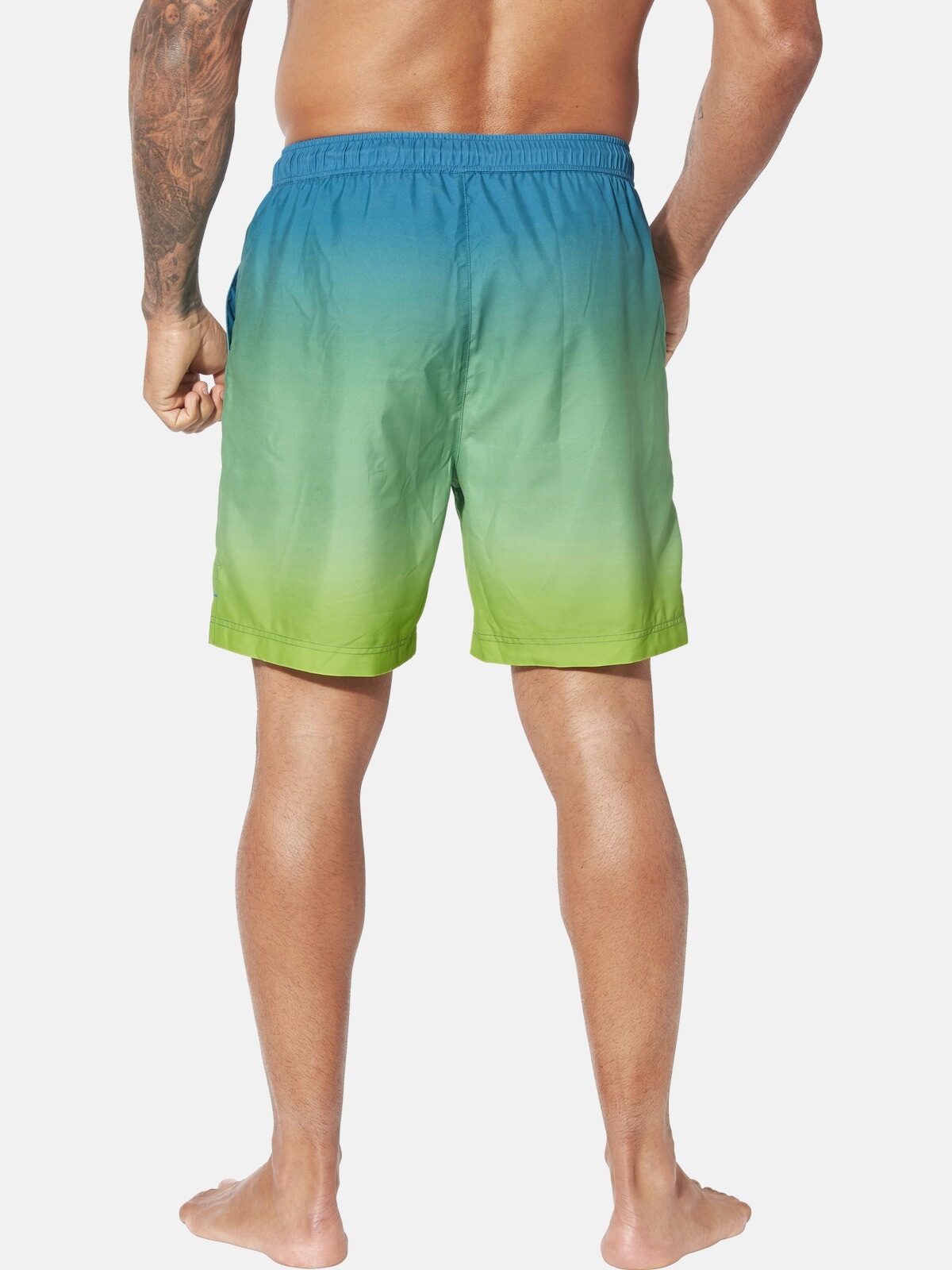 Badeshorts JAN VANDERSTORM "Badeshorts WERENFRIED", Herren, Gr. 7XL, weit, grün, Obermaterial: 100% Polyester COOLMAX PES(Coolmax)., Badehosen Bermudas 2