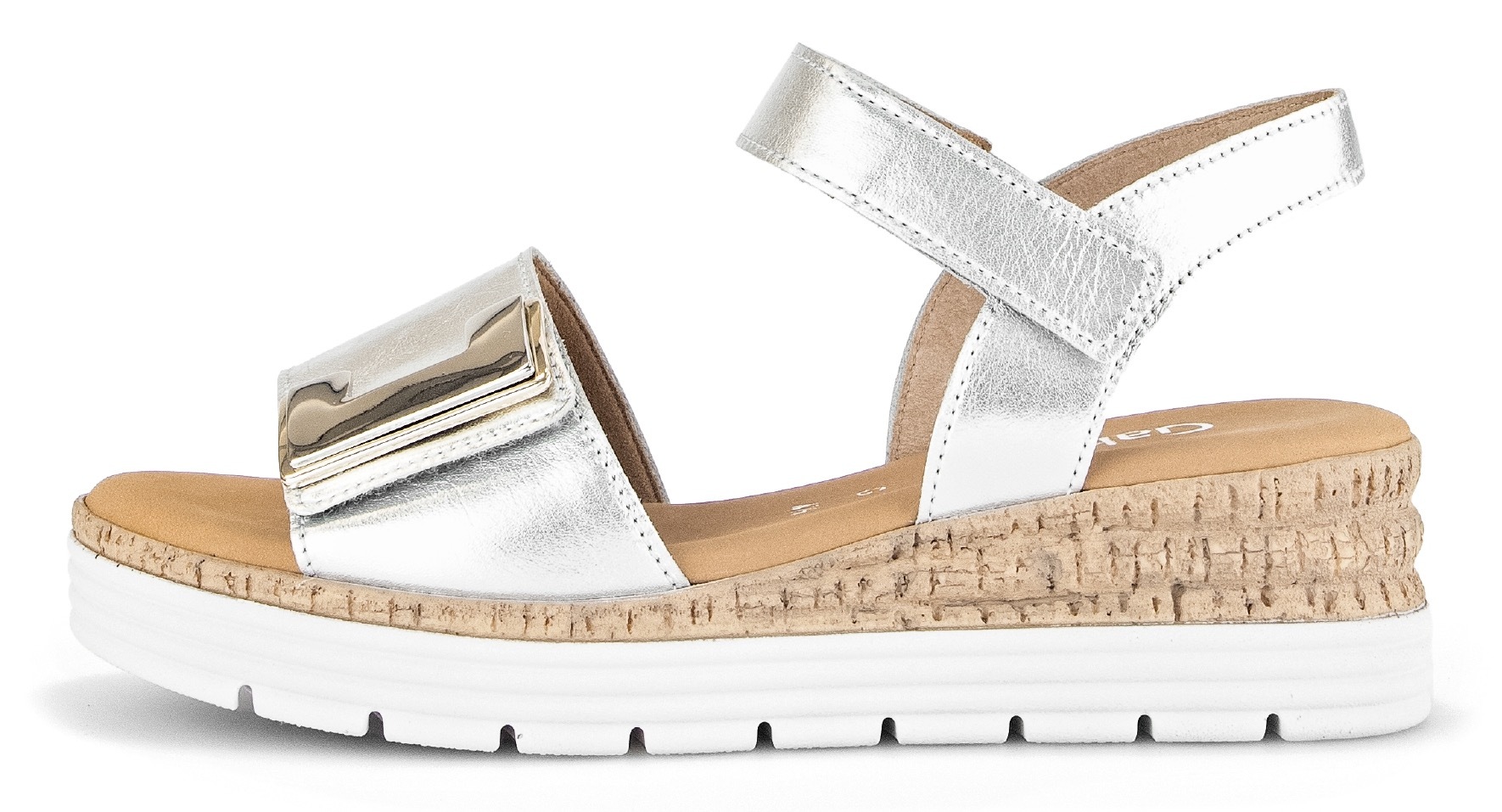 Gabor Keilsandalette "GENUA", Keilabsatz, Sommerschuh, Sandale mit Klettver günstig online kaufen