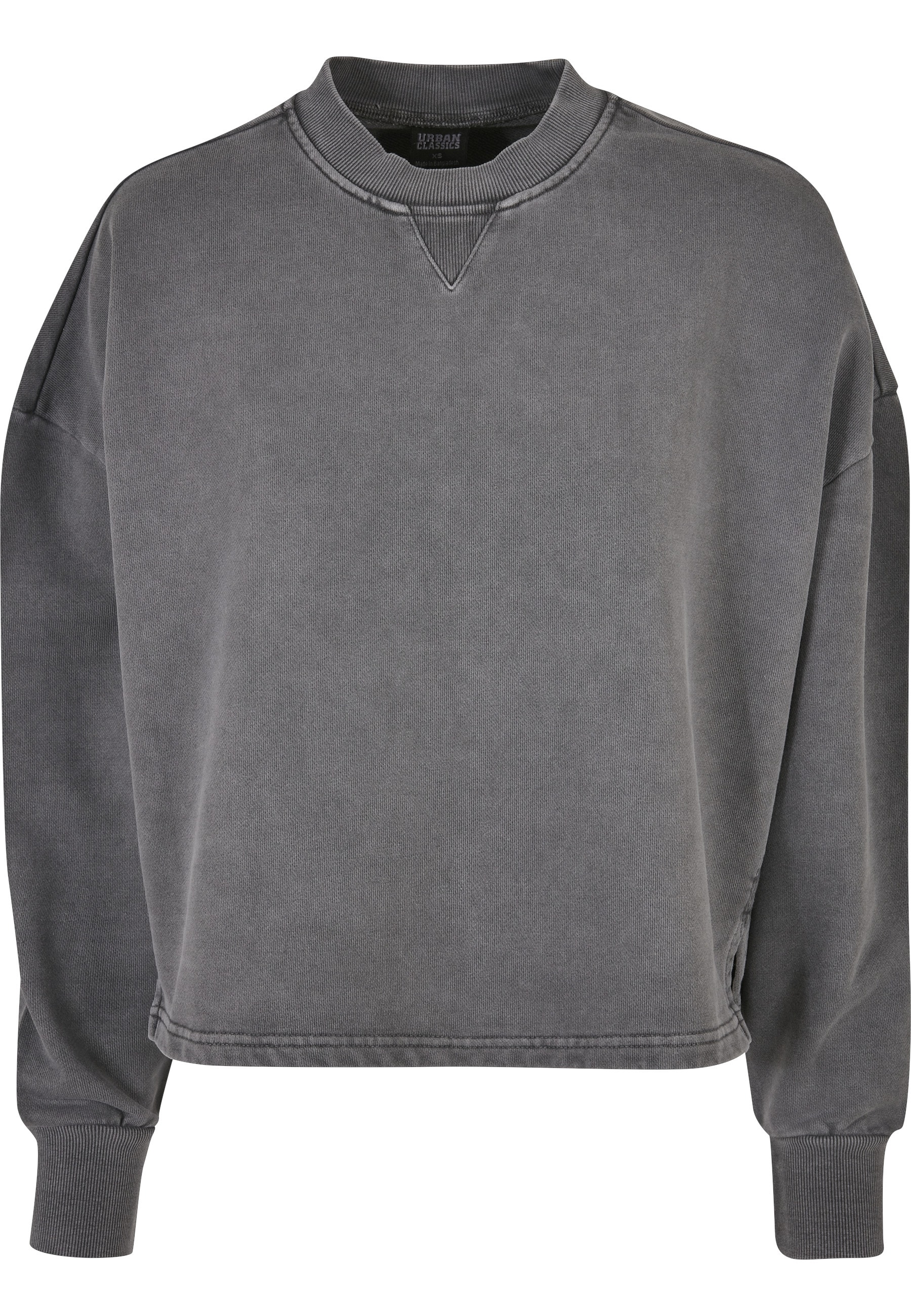 URBAN CLASSICS Sweater "Urban Classics Damen Ladies Heavy Terry Garment Dye günstig online kaufen