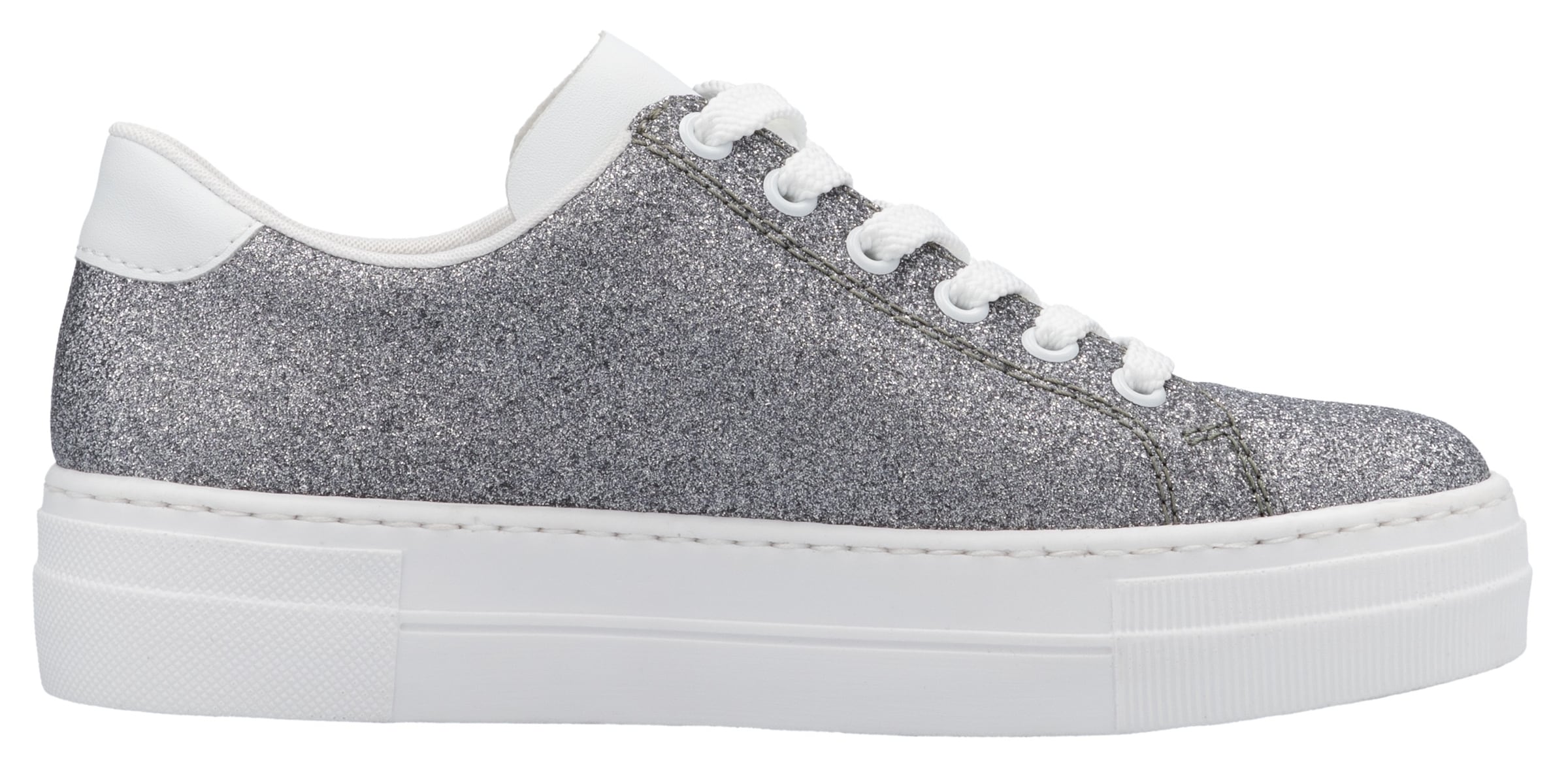 Rieker Sneaker, Freizeitschuh, Halbschuh, Schnürschuh mit Plateausohle