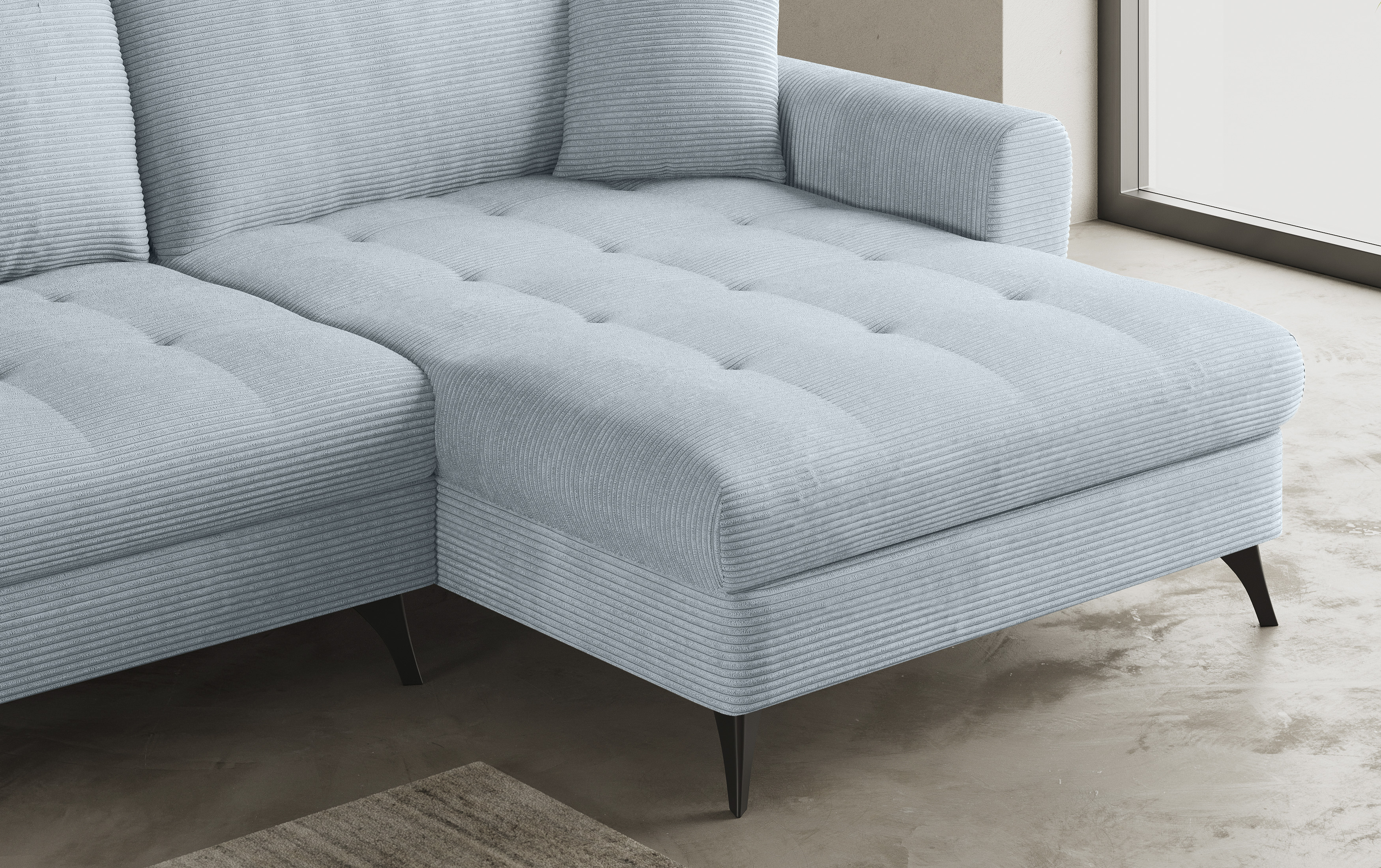 Thumbnail - Mr. Couch Ecksofa "Blackburn II L-Form" Wahlweise mit Kaltschaumpolsterung bis 140 kg belastbar