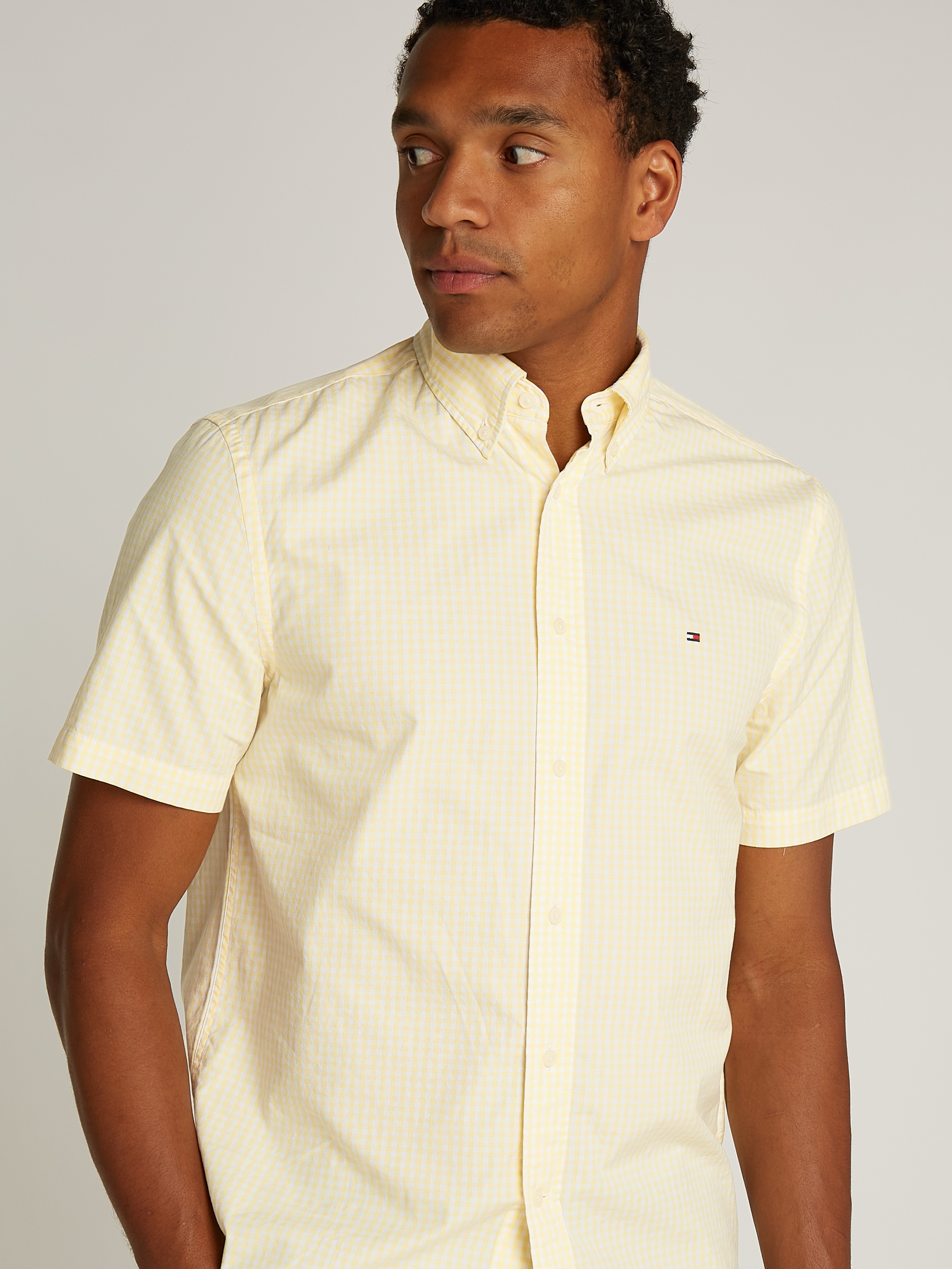 Tommy Hilfiger Kurzarmhemd »FLEX POPLIN CHECK SS RF SHIRT«