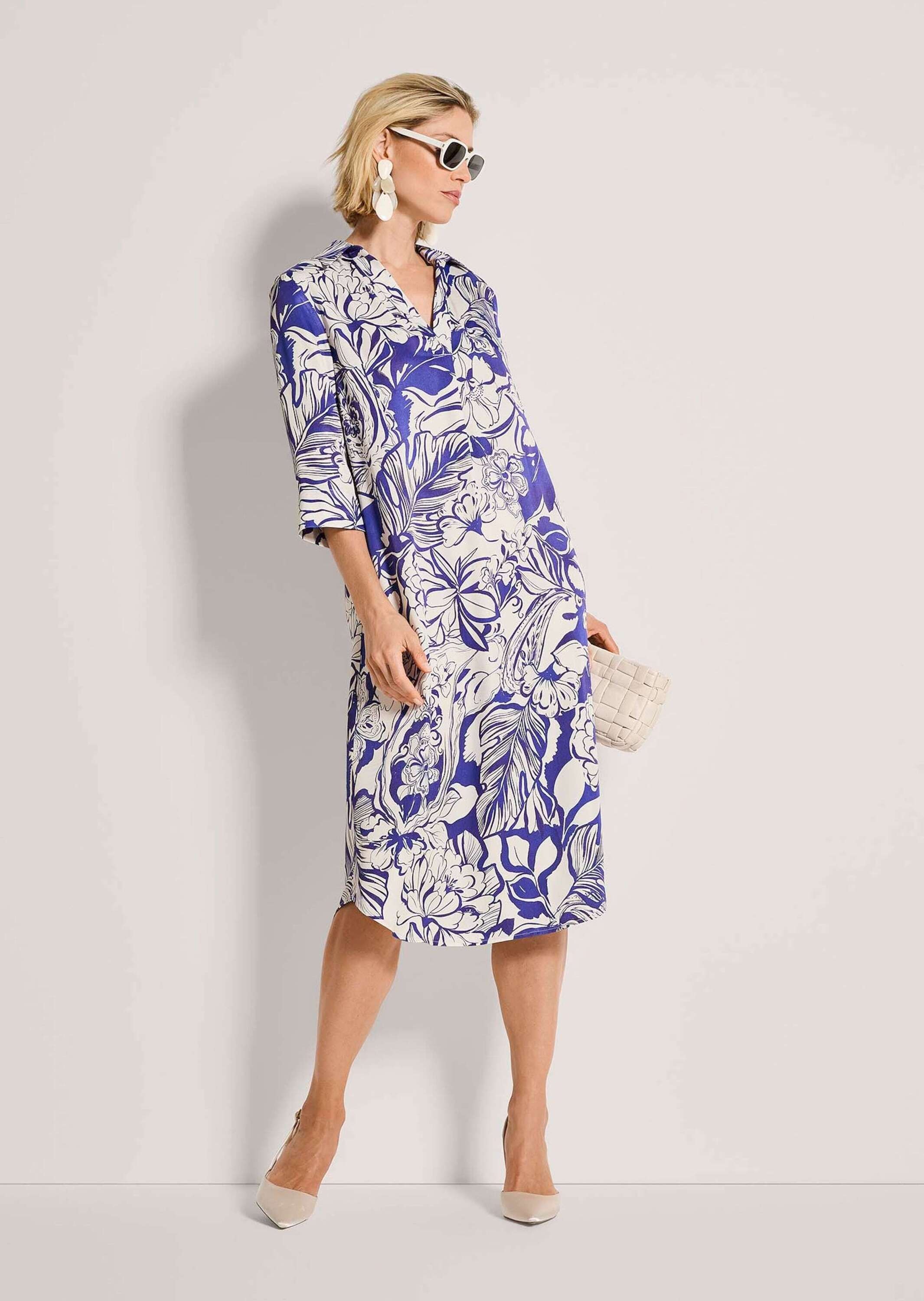 MADELEINE Midikleid »Hemdkleid Viskosekleid mit floralem Design«