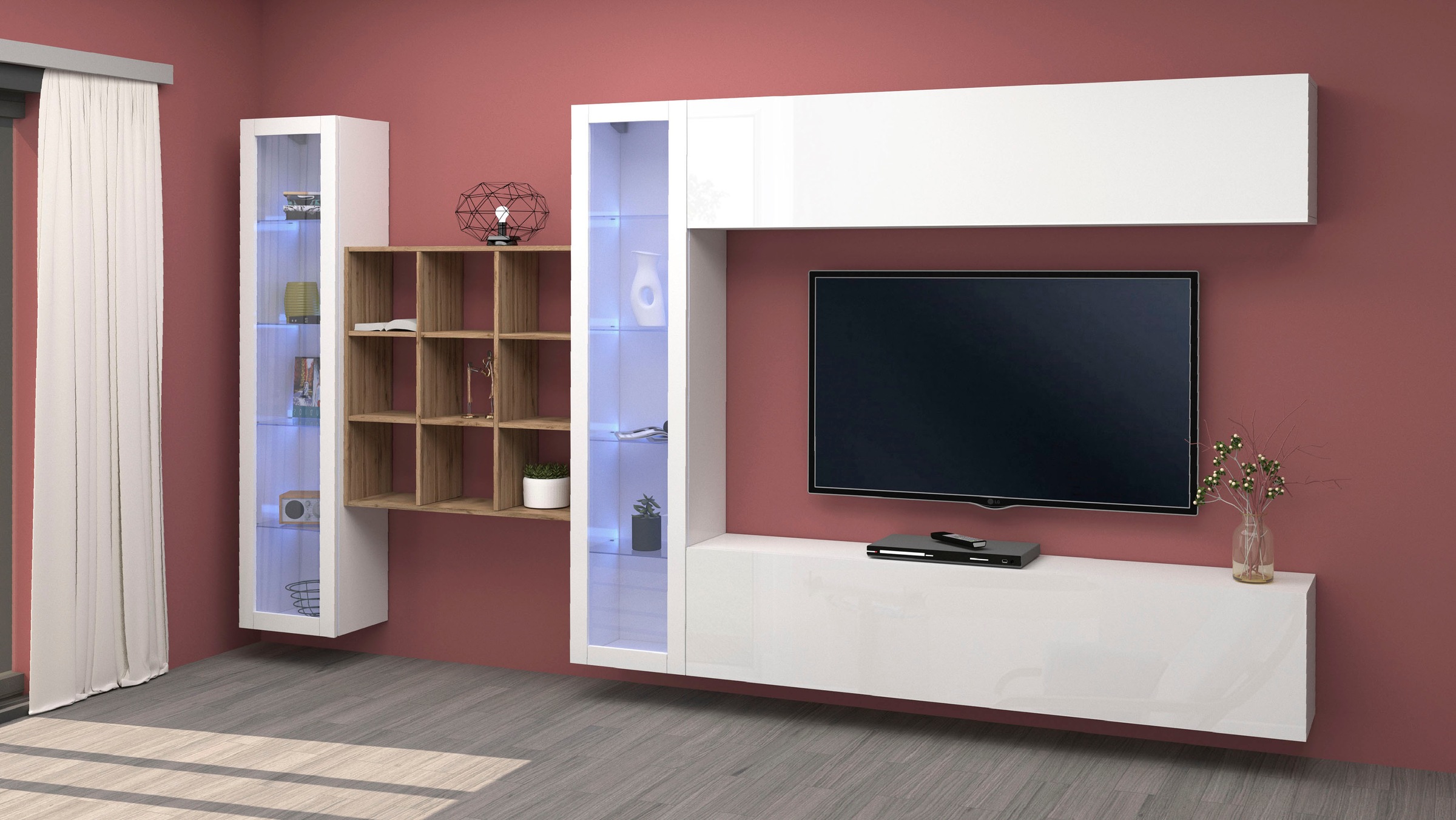 Home affaire Wohnwand "Maruska" 1 Stk. tlg. günstig online kaufen