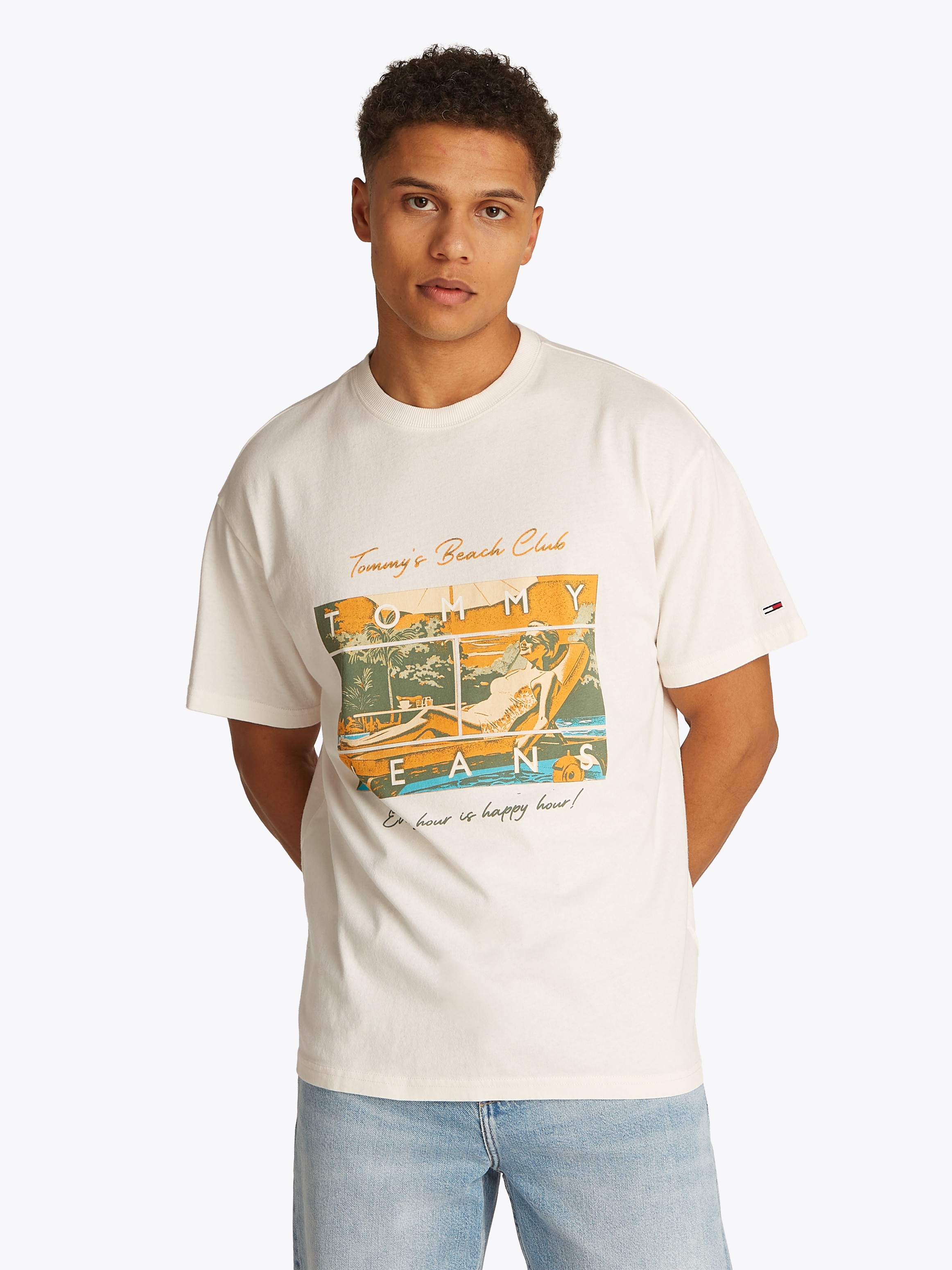 Tommy Jeans T-Shirt "TJM RLX BEACH CLUB GRAPHIC TEE" günstig online kaufen