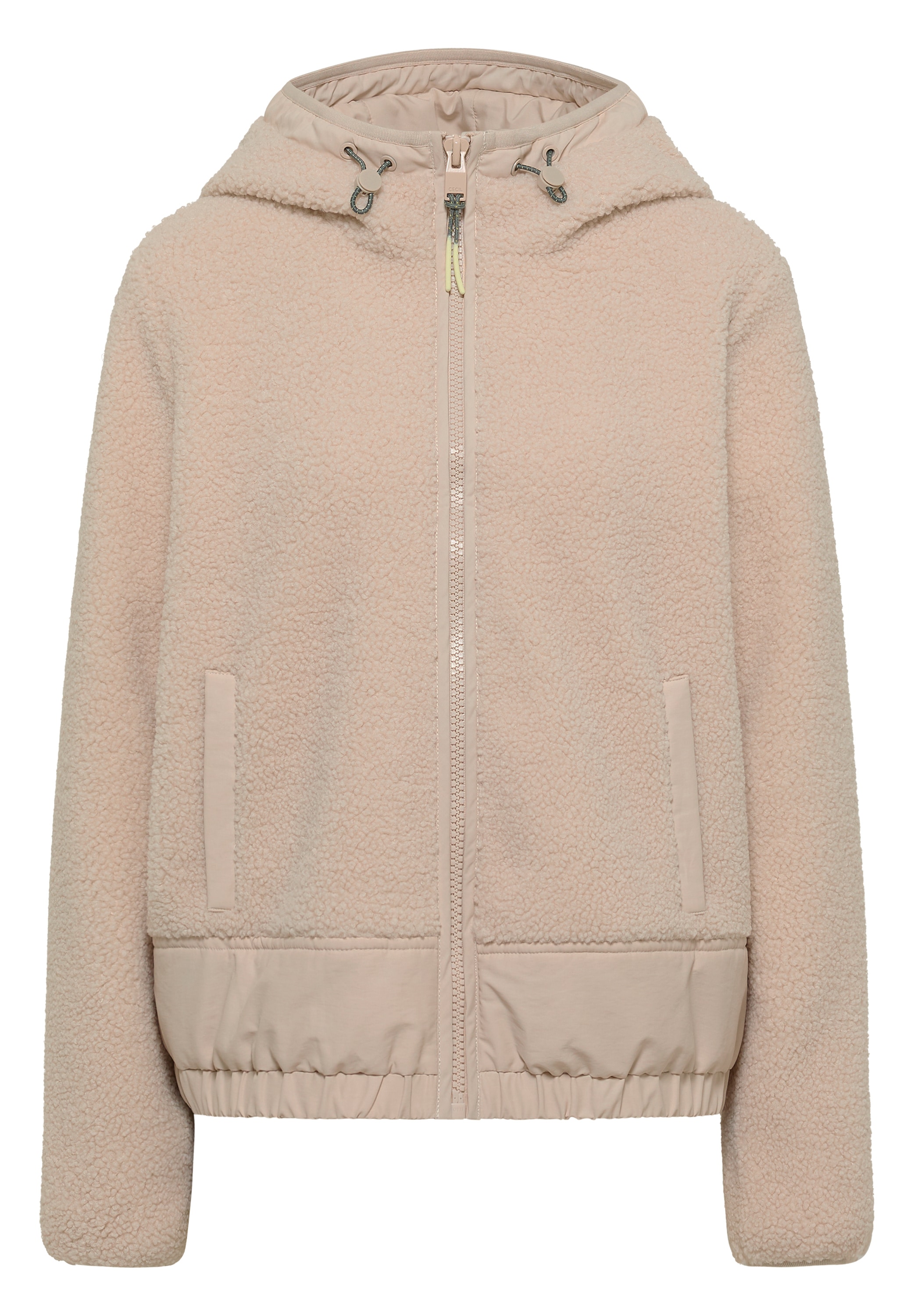 Cecil Fellimitatjacke mit Kapuze mit Softshell-Details und Kapuze